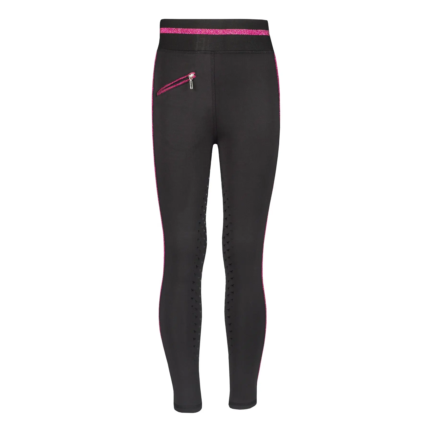 Girls' full grip riding leggings Red Horse Kaya