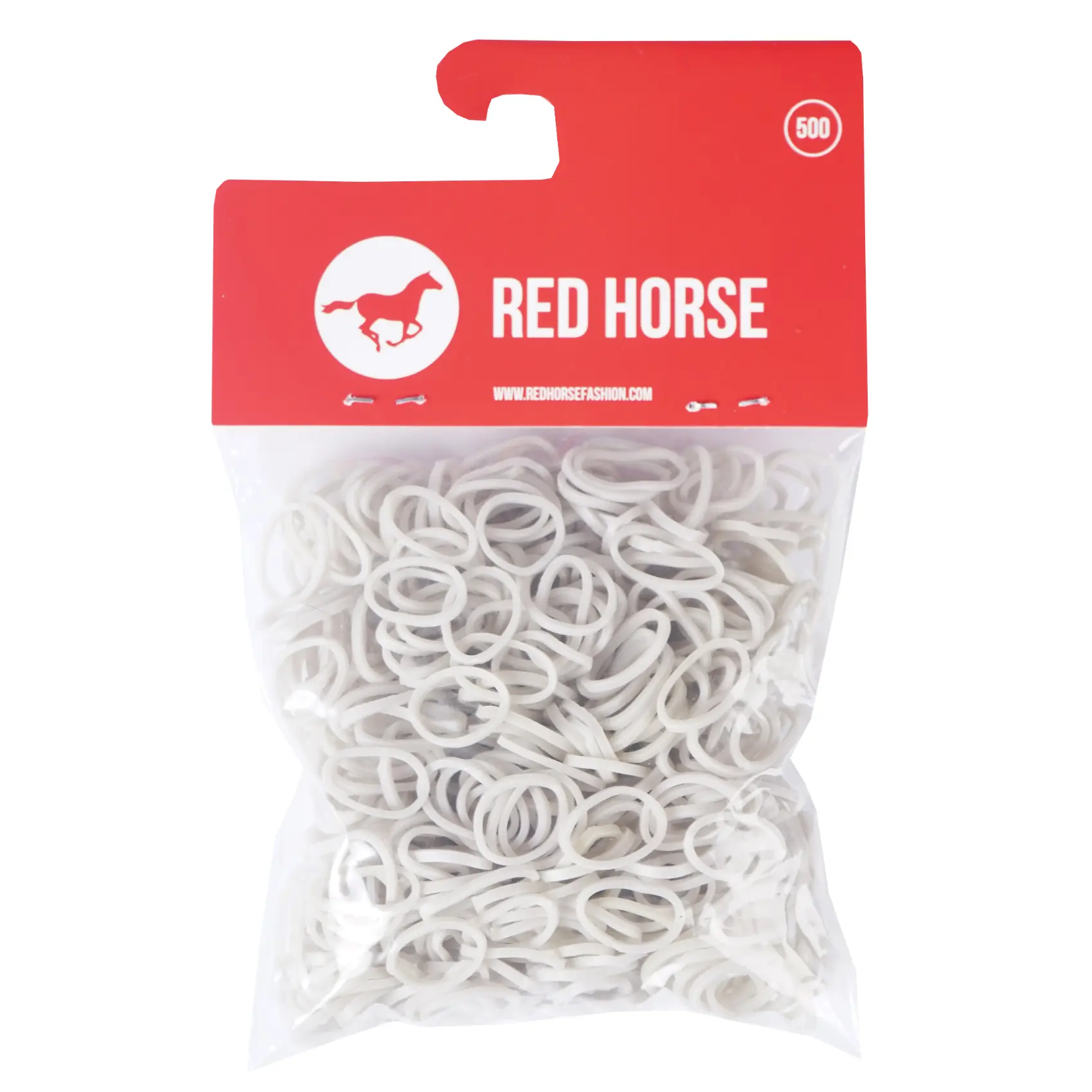 Mane braid elastic bands Red Horse