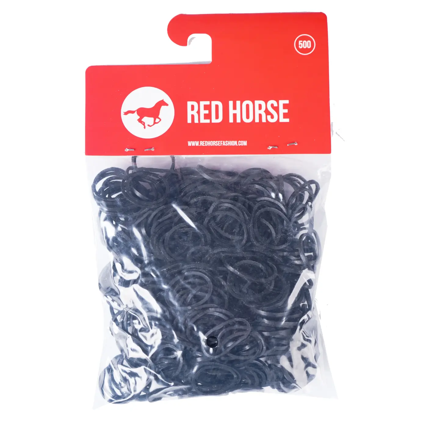 Mane braid elastic bands Red Horse