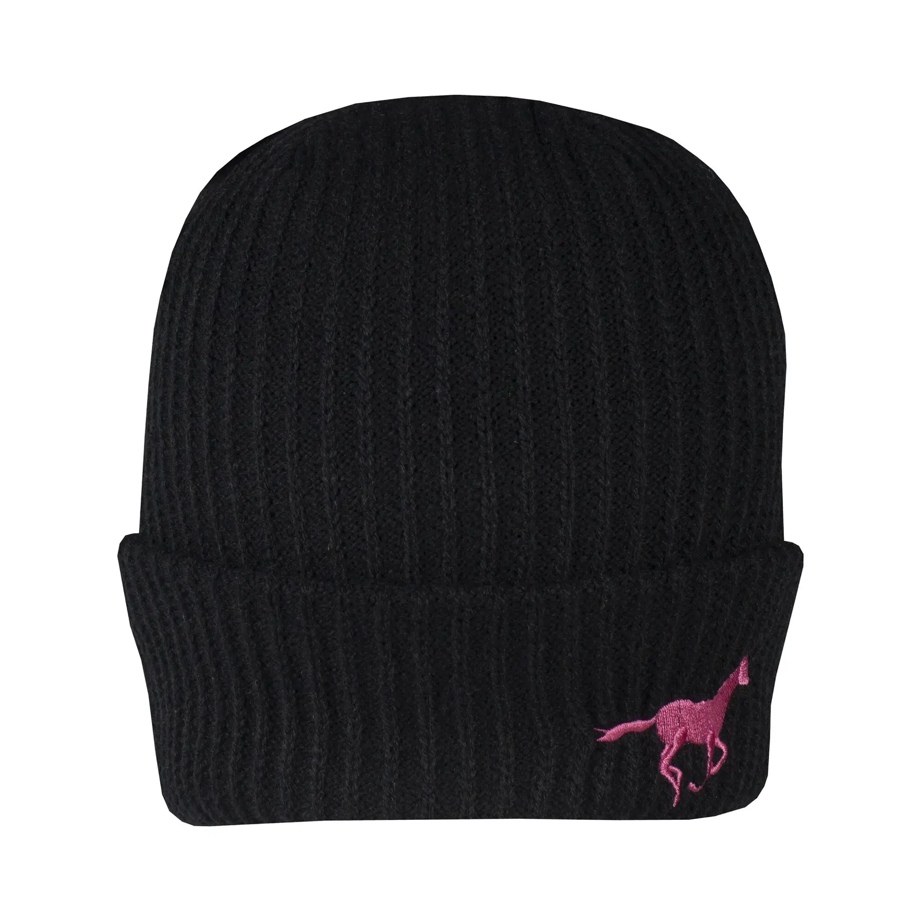 Children's knitted hat Red Horse
