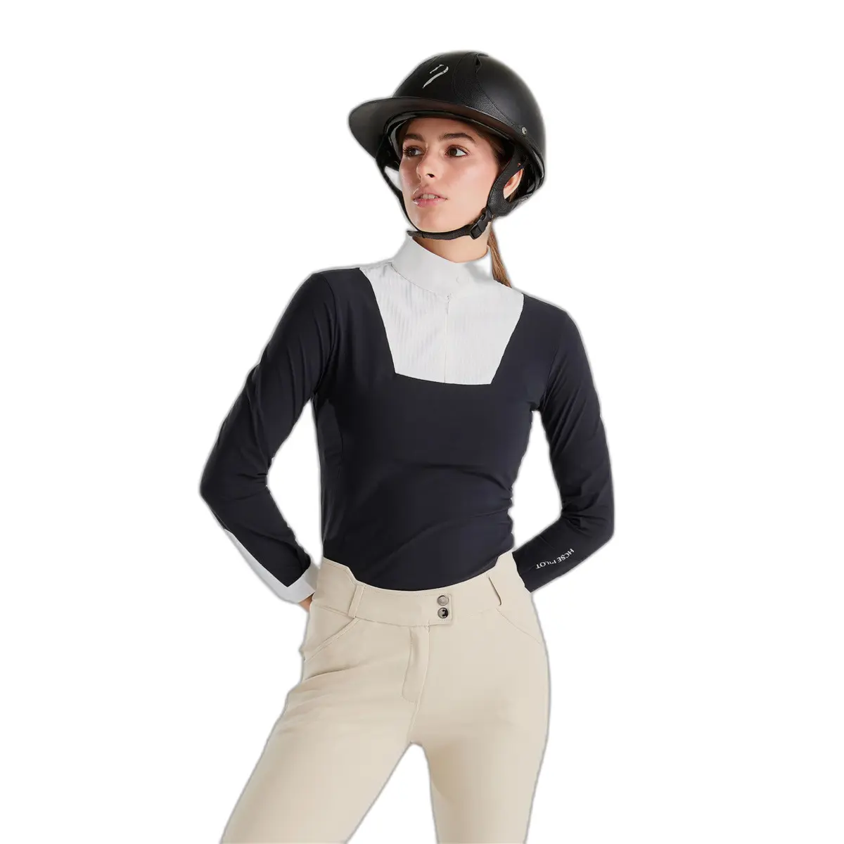 Camicia da concorso equestre a maniche lunghe da donna Horse Pilot Aeris
