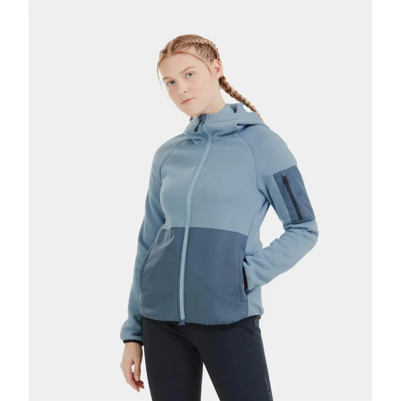 Fleecejacke mit Kapuze, Damen Horse Pilot Pampa
