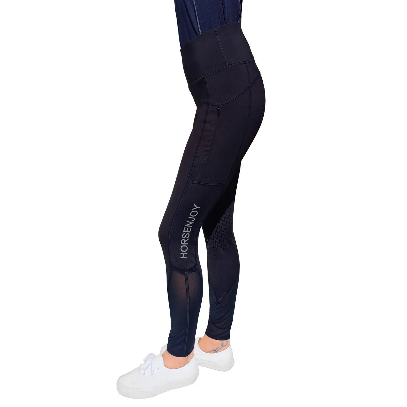 Girls' full grip riding leggings Horsenjoy Aviana