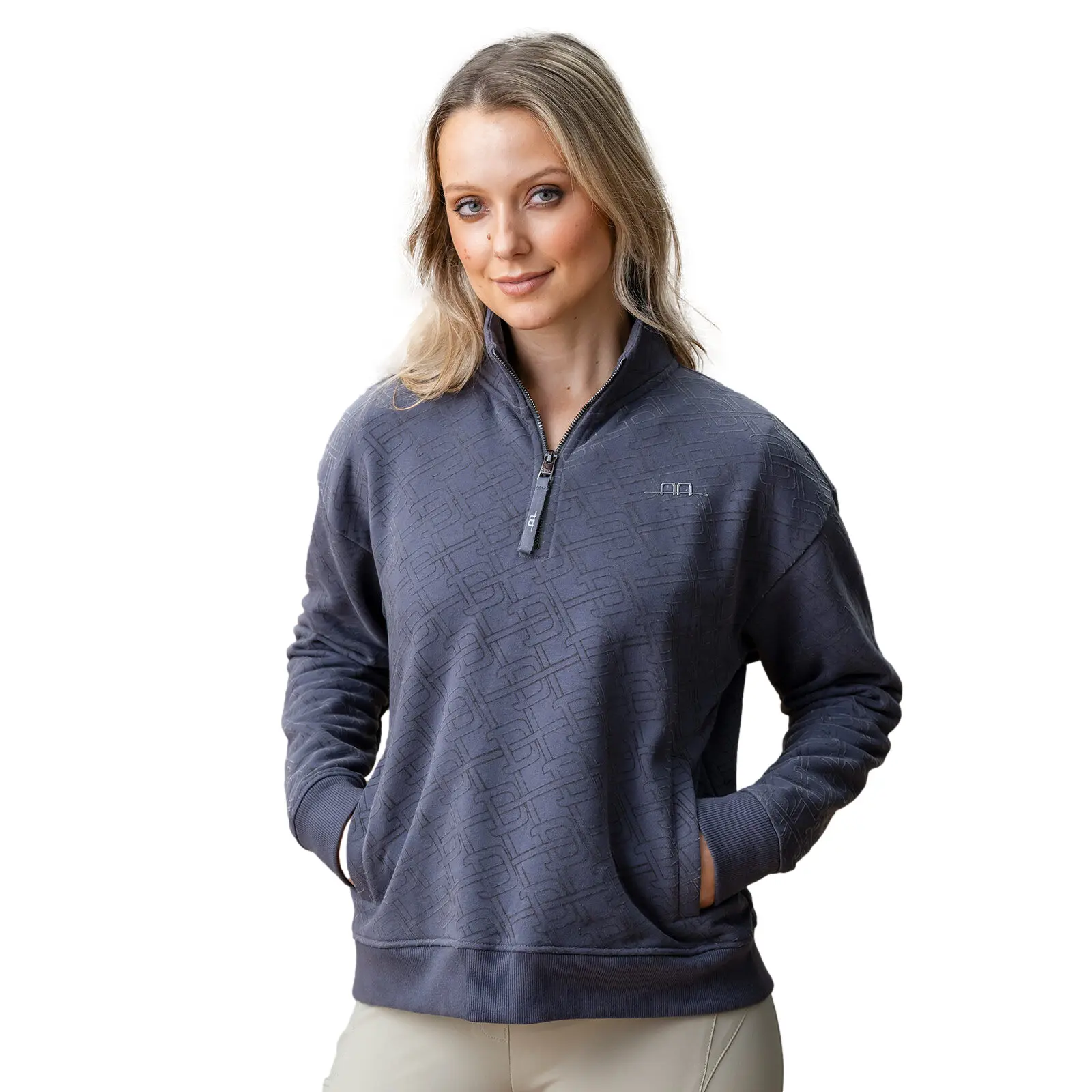 Sweatshirt Reiten 1/2 Reißverschluss Damen Horseware Gabriel Alessandro Albanese
