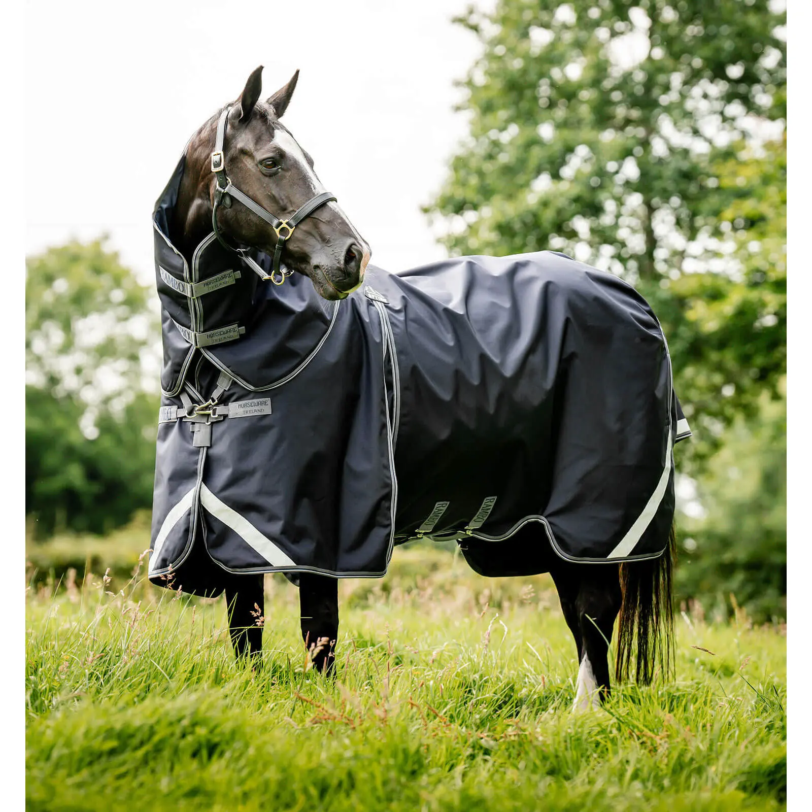 Waterproof Blanket with neck cover Horseware Rambo Optimo Plus 0g + 200g
