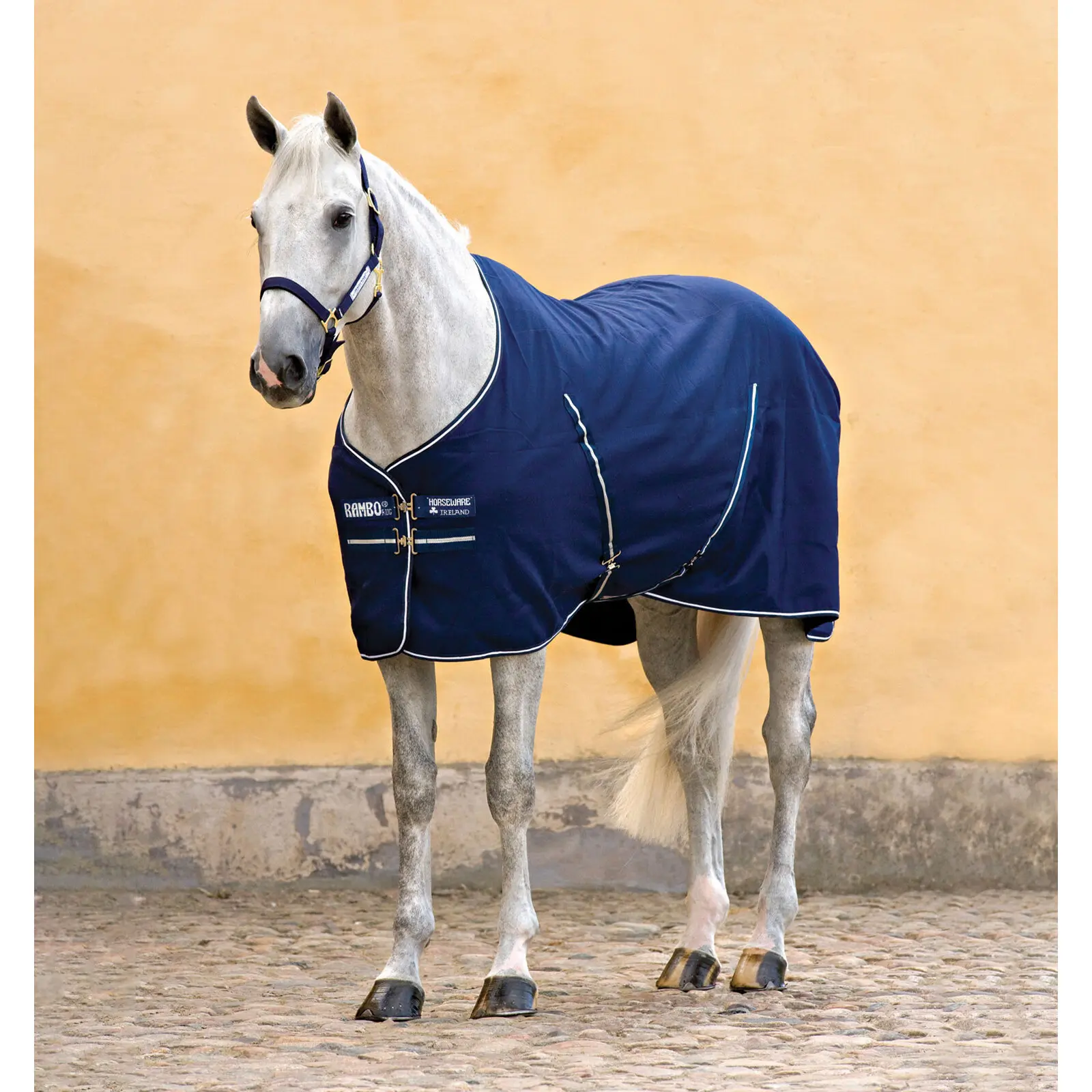 Horse stable blanket with printed lining Horseware Rambo 0g