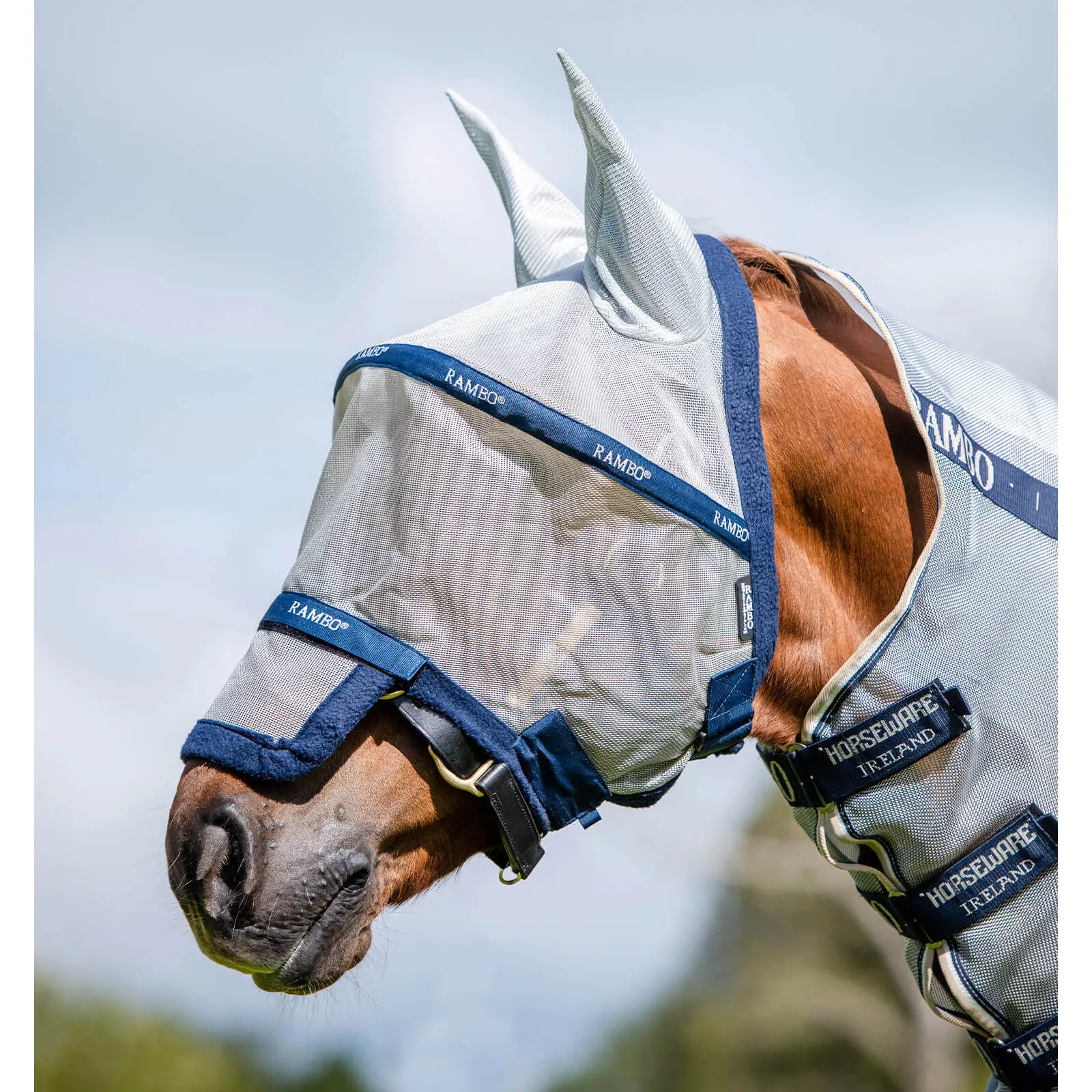 Maschera antimosche per cavalli Horseware Rambo