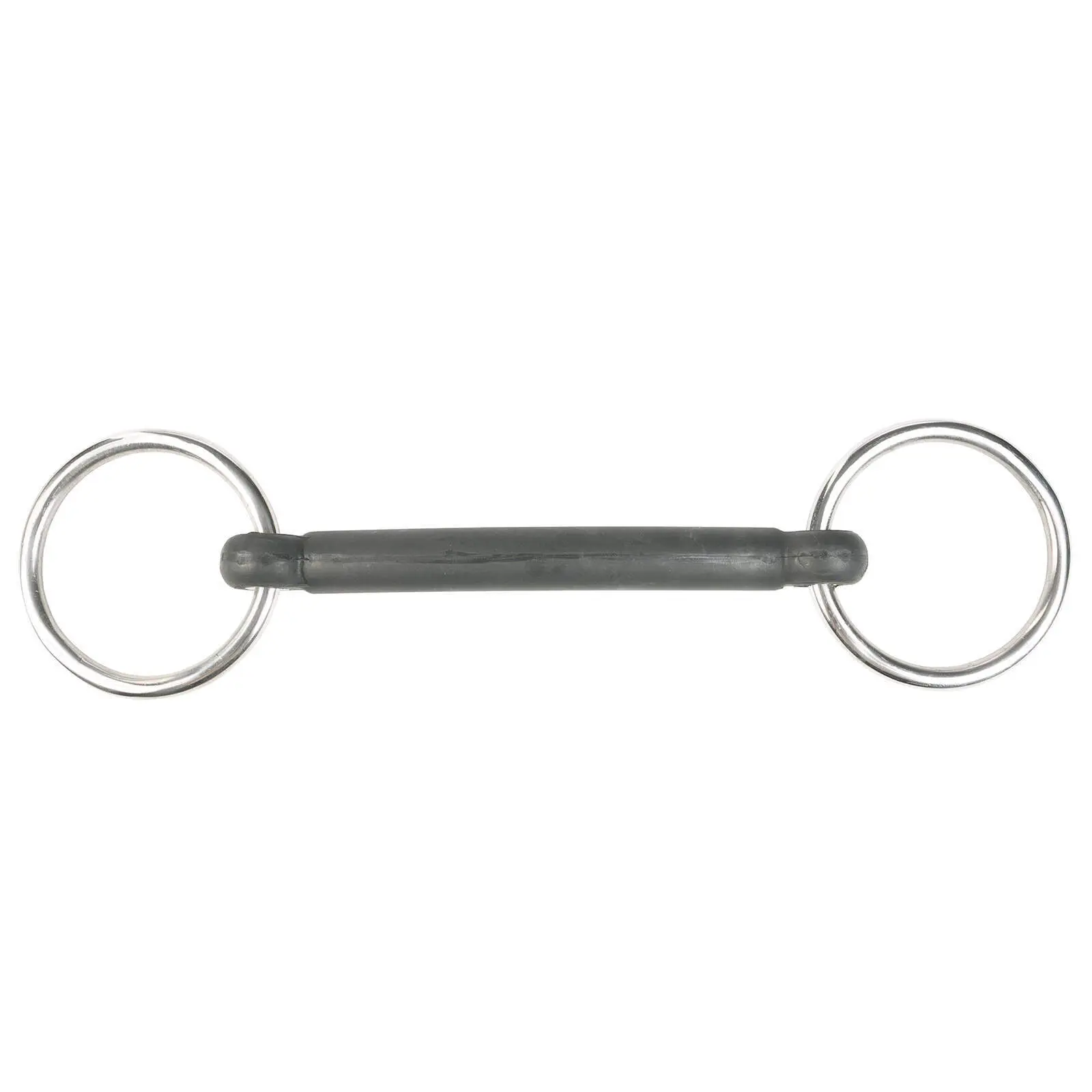 Horze Rubber Mullen Mouth Loose Ring Snaffle Bit