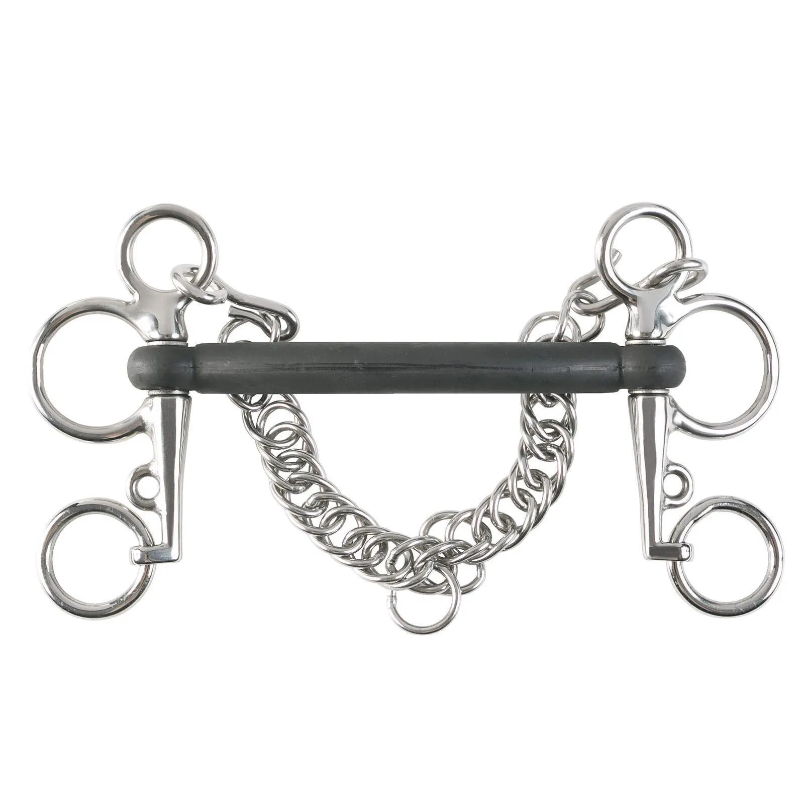Pelham for horse in curved rubber Horze