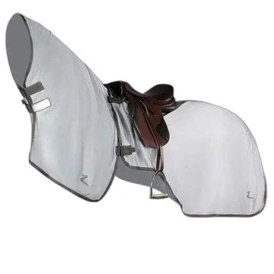 Anti-insect blanket for horseback riding with removable neckline Horze Eira