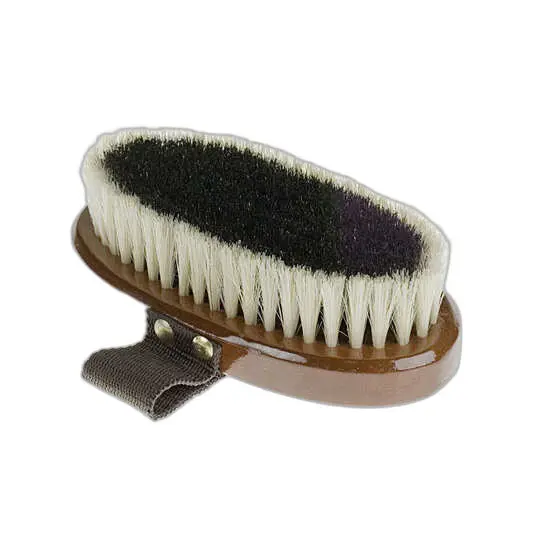 Small soft brush with natural bristles for horses Horze