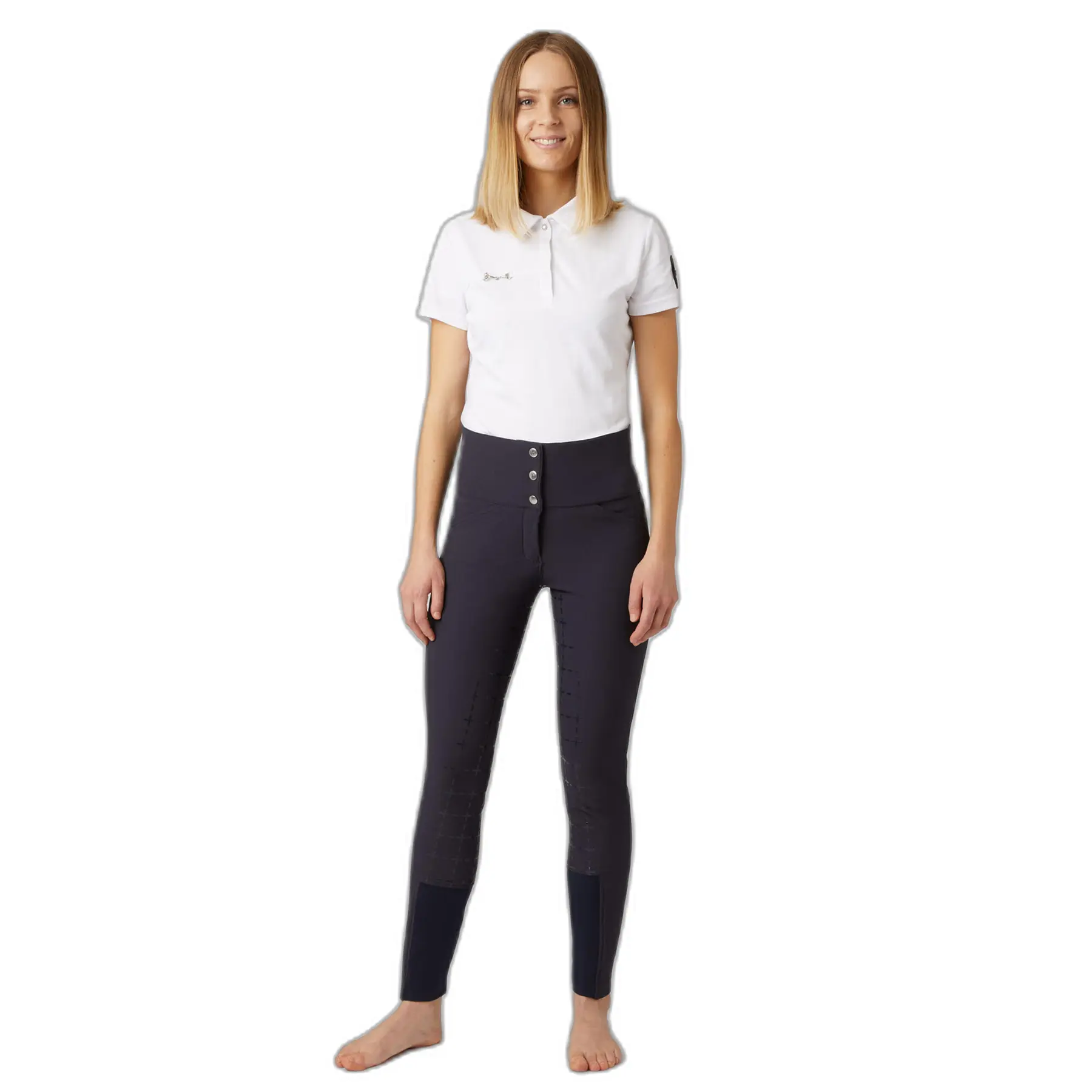 Funktionelles Reitturnier-Polo Damen Horze Denise