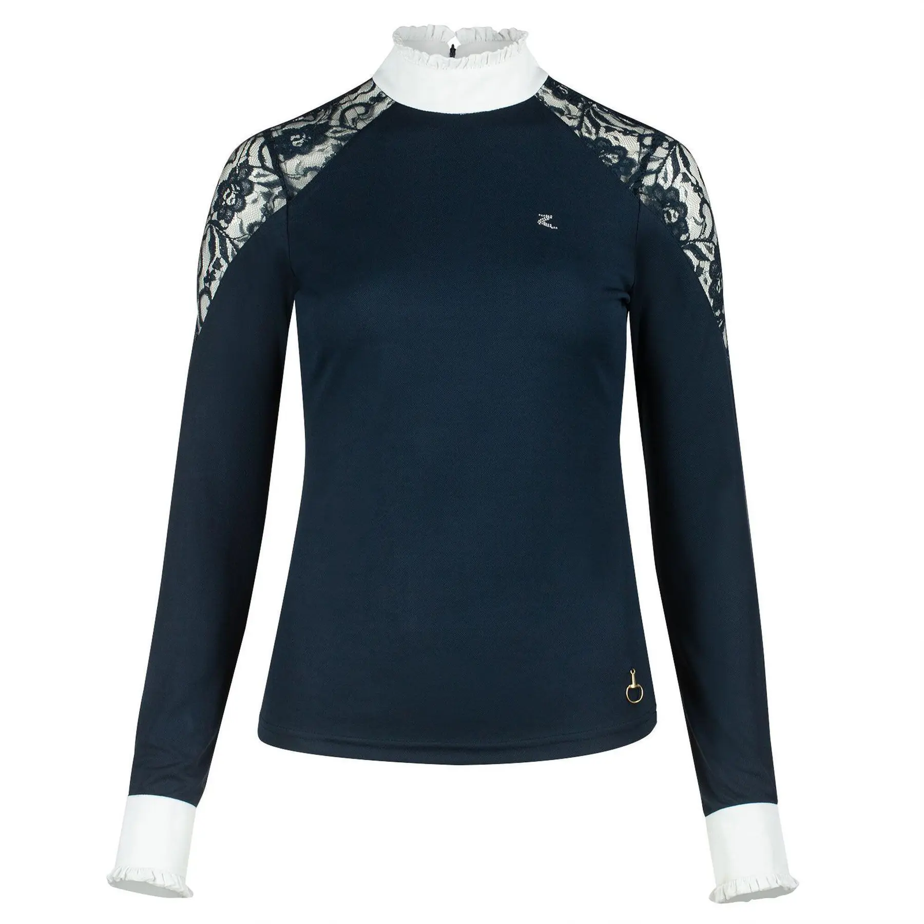 Women's long sleeve lace riding polo shirt Horze Sylvie