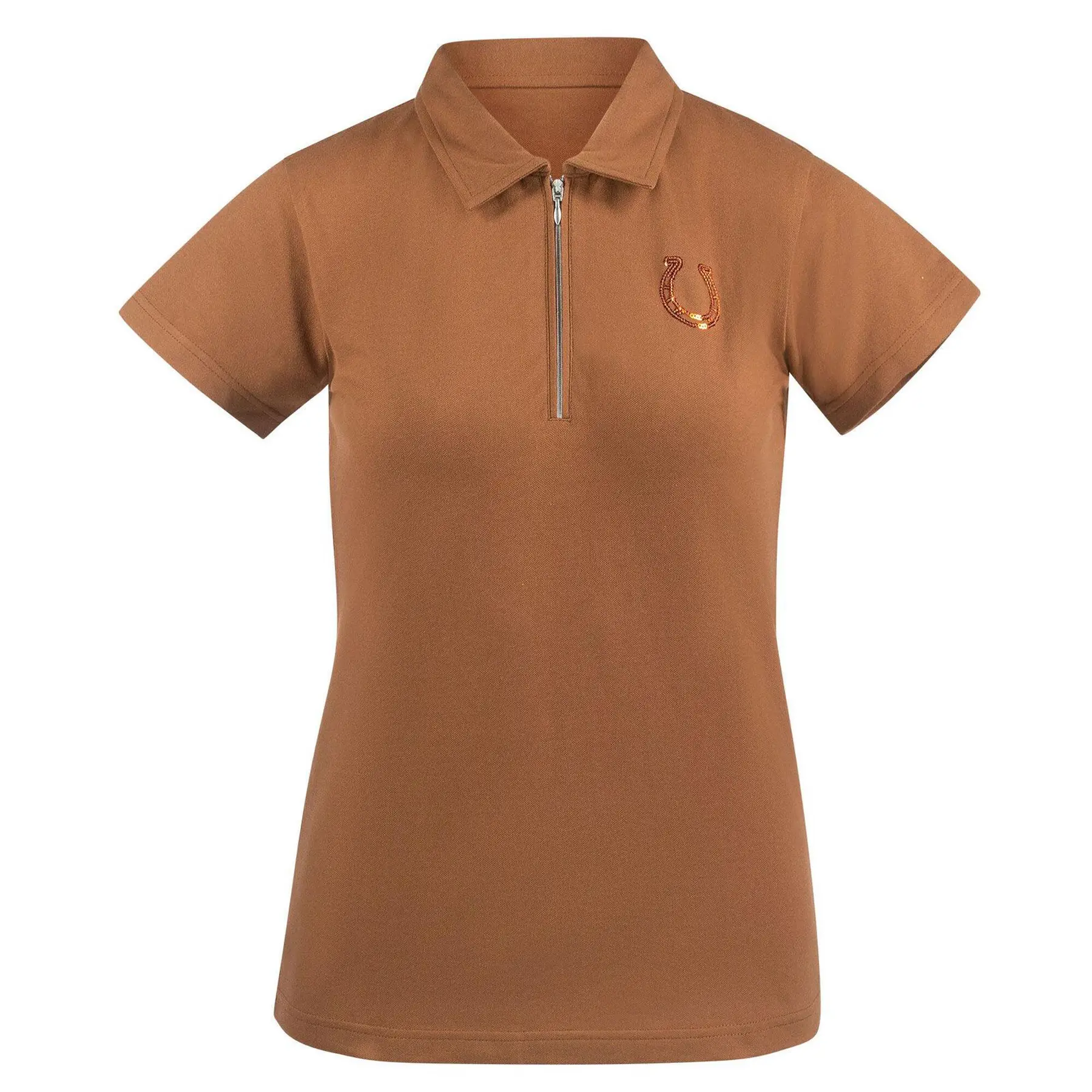 Polo donna in cotone elasticizzato Horze Amy