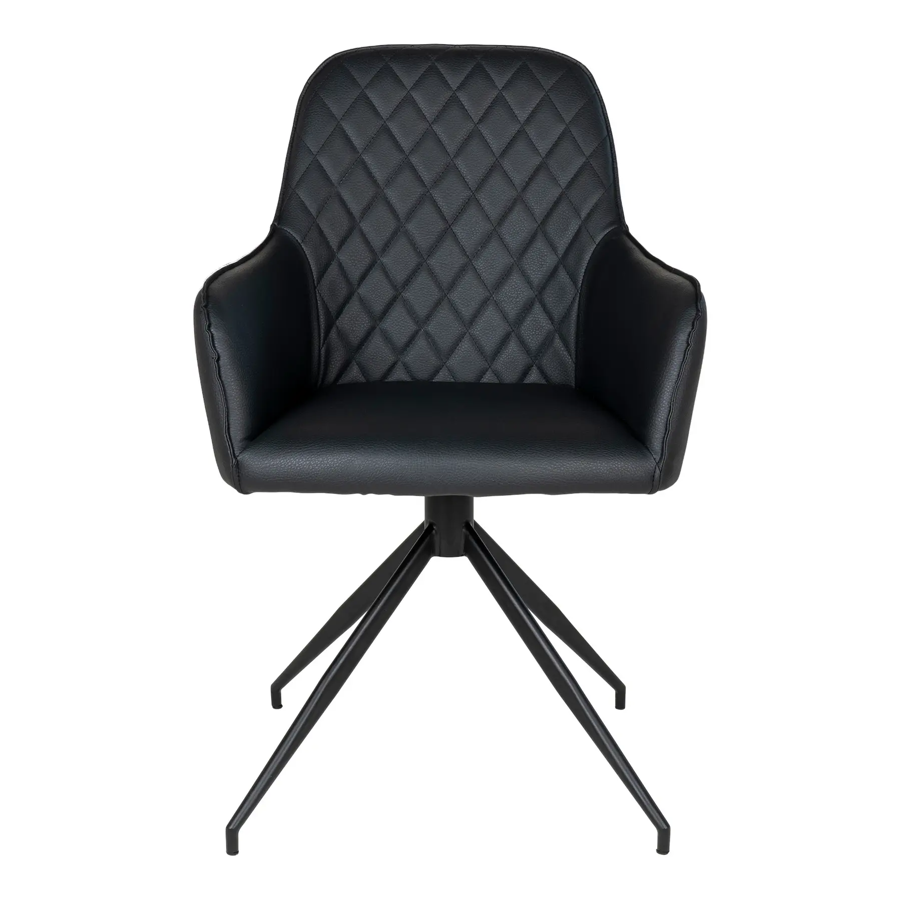 Chaise de salle à manger avec pivotant et pieds noirs House Nordic Harbo Chaise de salle à manger avec pivotant et pieds noirs House Nordic Harbo