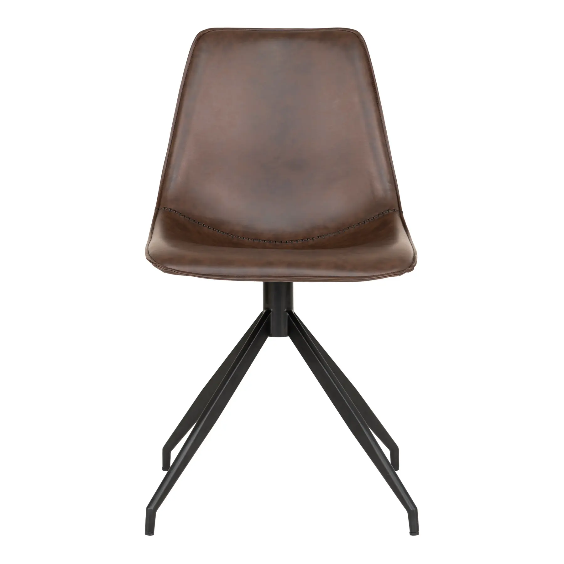 Chaise de salle à manger en PU avec pivotant et pieds noirs House Nordic Monaco Chaise de salle à manger en PU avec pivotant et pieds noirs House Nordic Monaco