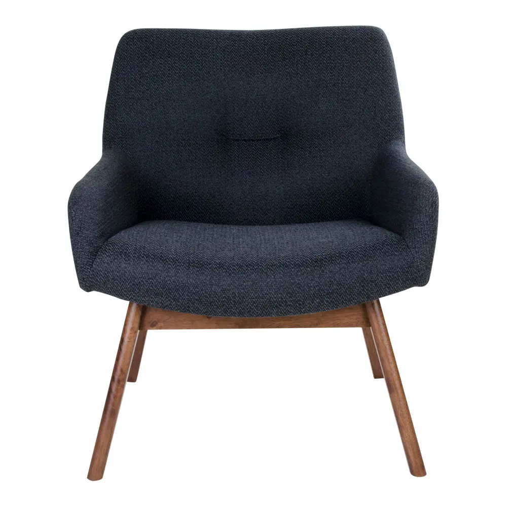Chaise longue en tissu avec pieds en noyer House Nordic London Lounge Chaise longue en tissu avec pieds en noyer House Nordic London Lounge
