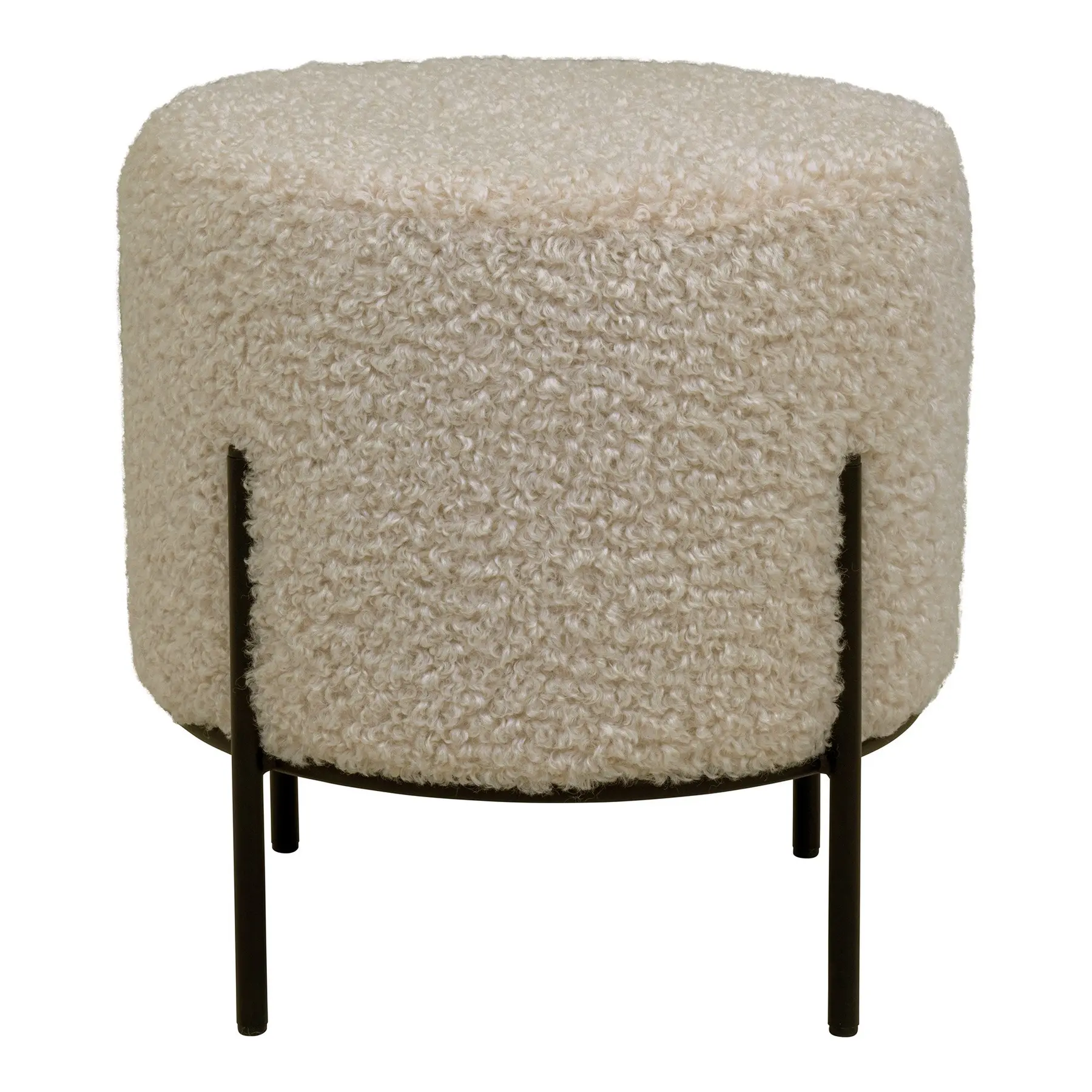 House Nordic Braun/Grau Hocker + Pouf, Alford (35.50 X 37 Cm) - Bild 3