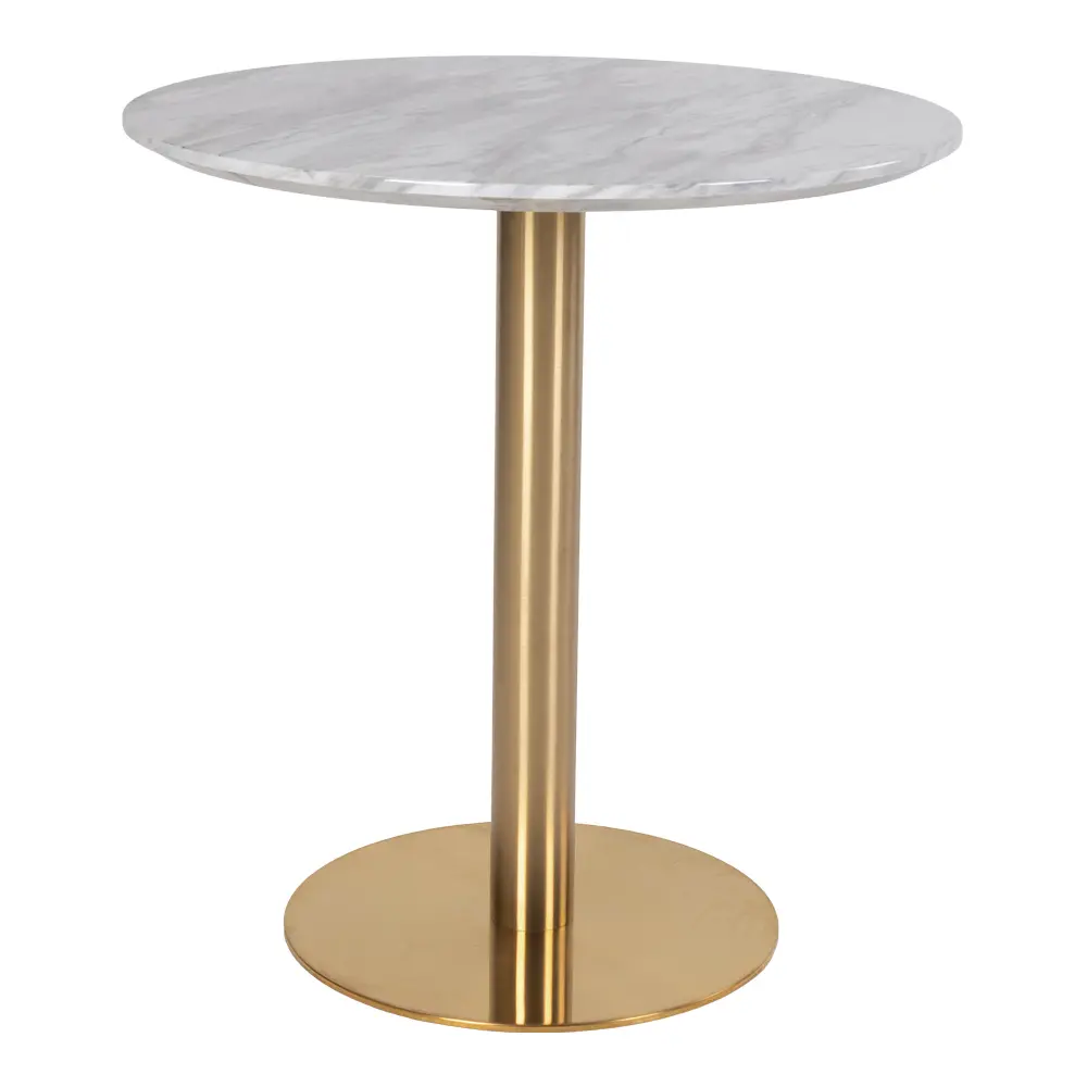 Table à manger avec plateau aspect marbre et base aspect laiton House Nordic Bolzano Table à manger avec plateau aspect marbre et base aspect laiton House Nordic Bolzano