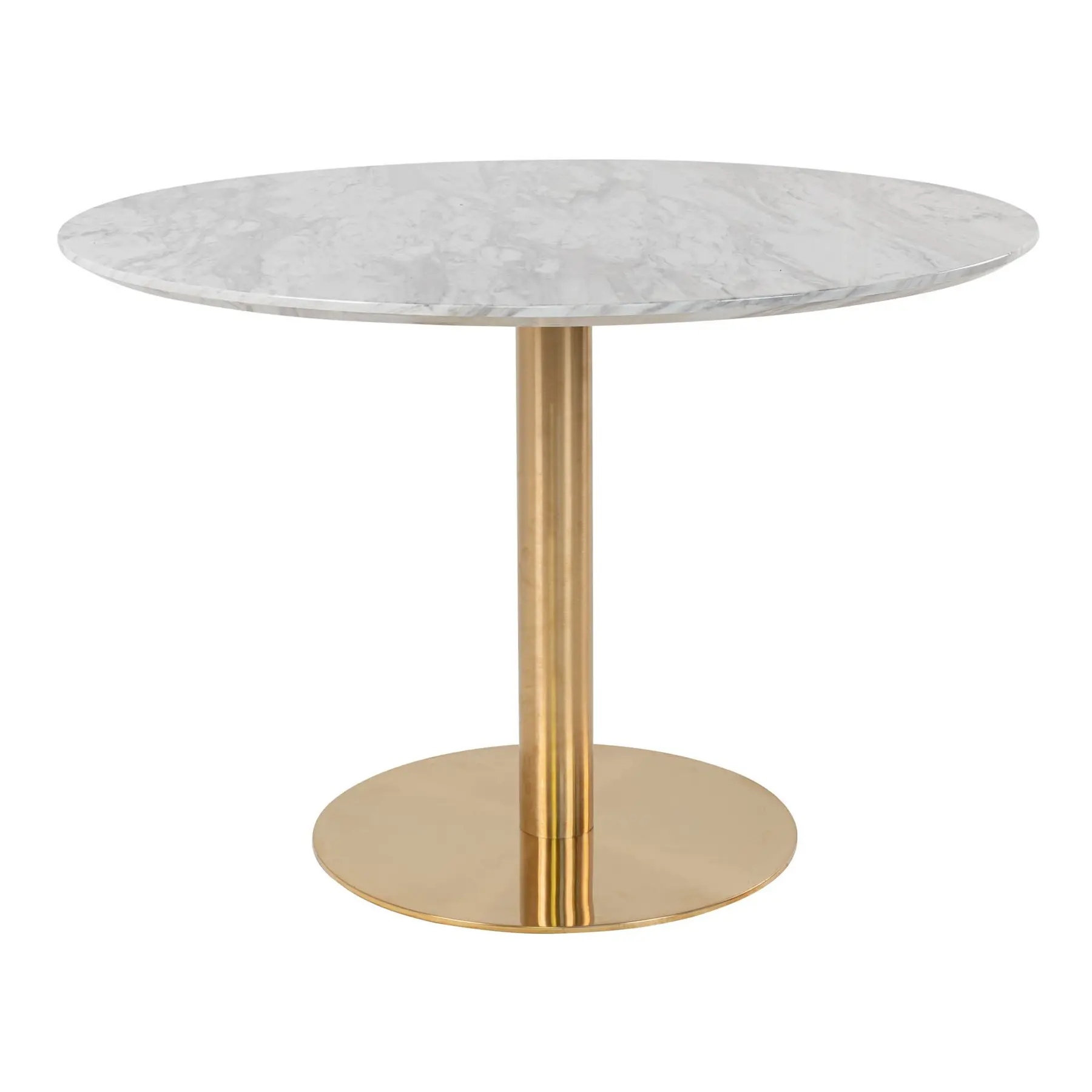 Table à manger plateau aspect marbre et pieds aspect laiton House Nordic Bolzano Table à manger plateau aspect marbre et pieds aspect laiton House Nordic Bolzano
