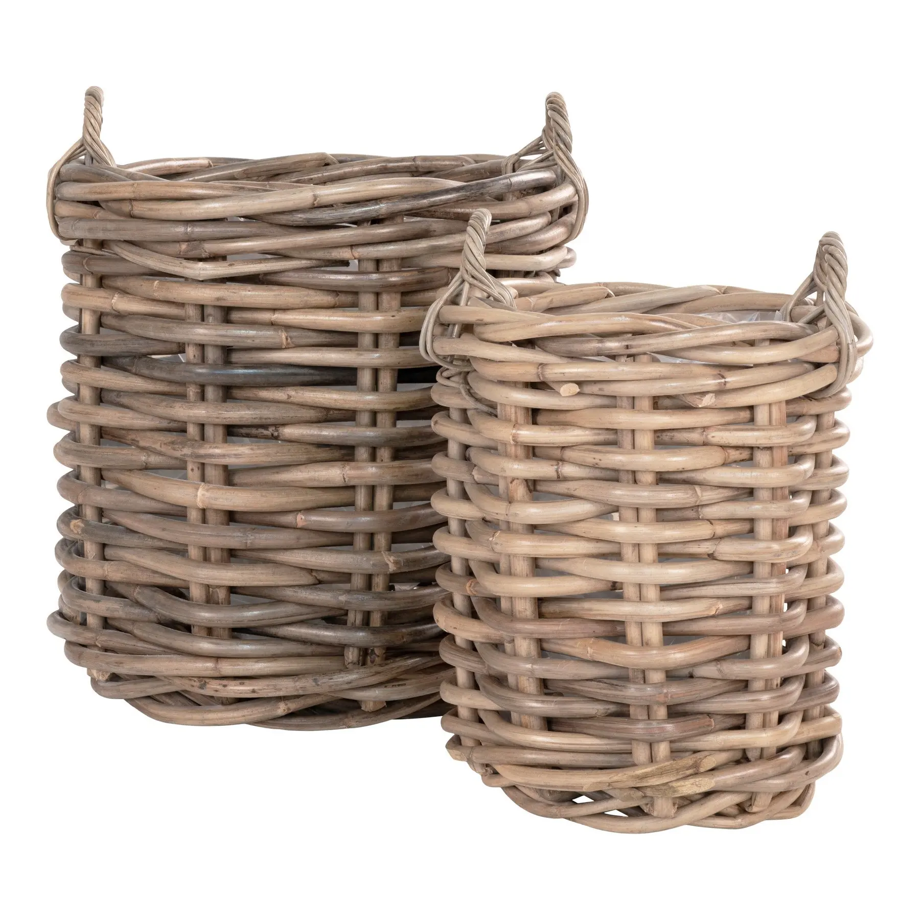 Aufbewahrungskorb aus Kubu-Rattan House Nordic Burton (x2)