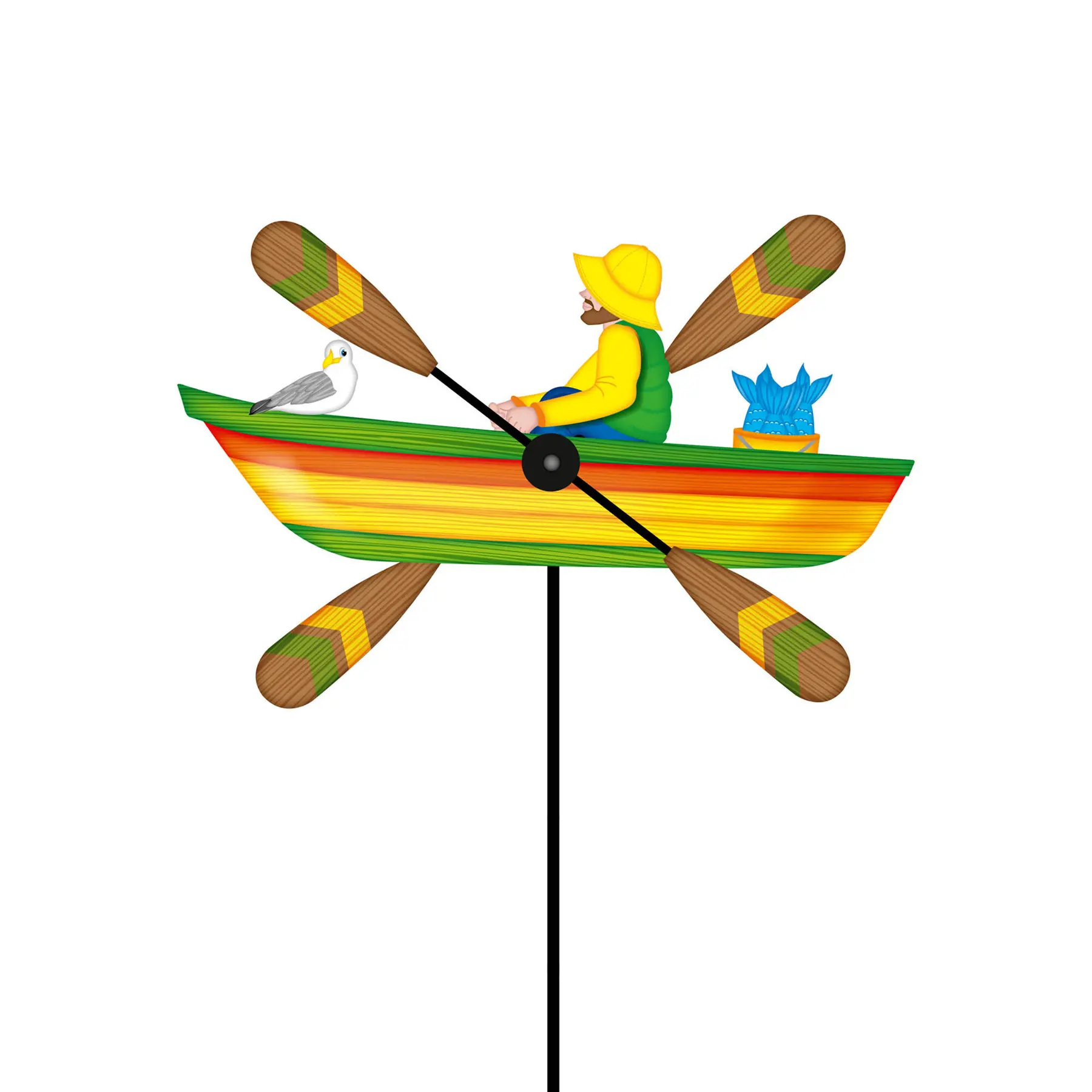 Hq-Invento Bunt Wetterfahne Paddle Spinner Pecheur