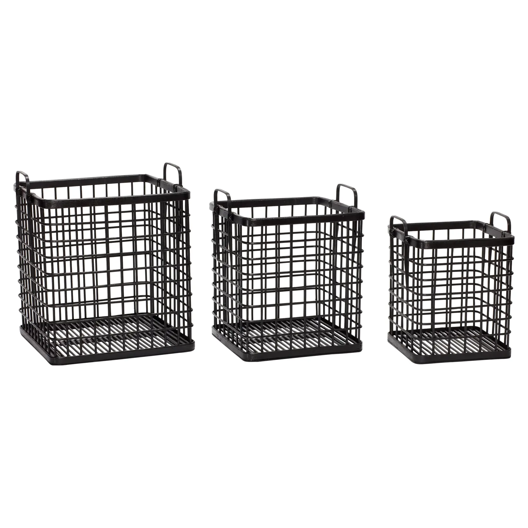 Quadratische Körbe Hubsch Interior (x3)