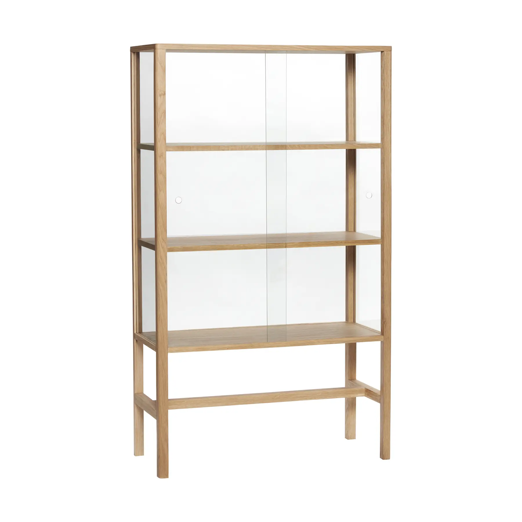 Hübsch Vitrine Rectangulaire En Chêne Naturel 80X140cm Museum - Image 3