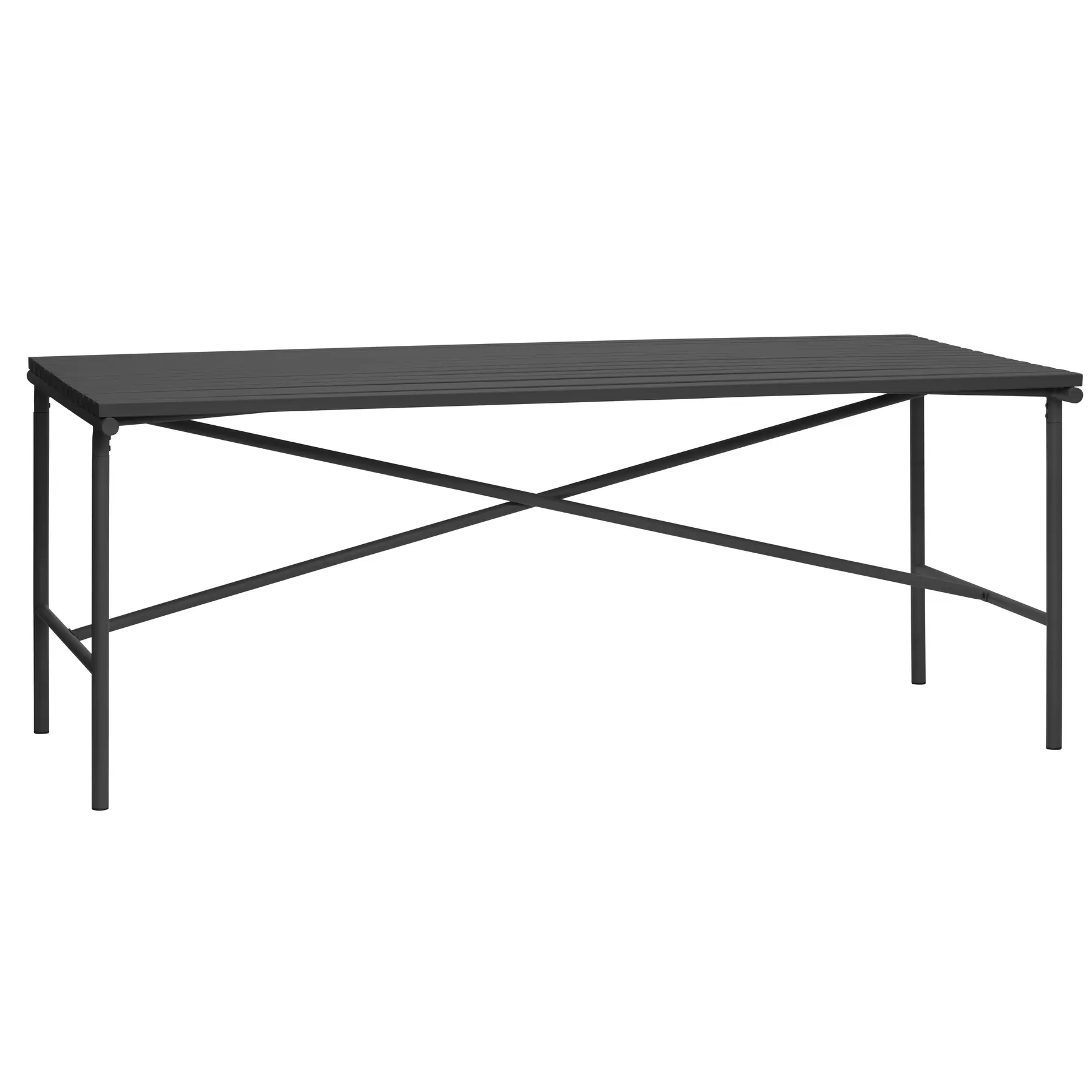 Hübsch Noire Table À Manger De Jardin Rectangulaire En Métal - Image 4