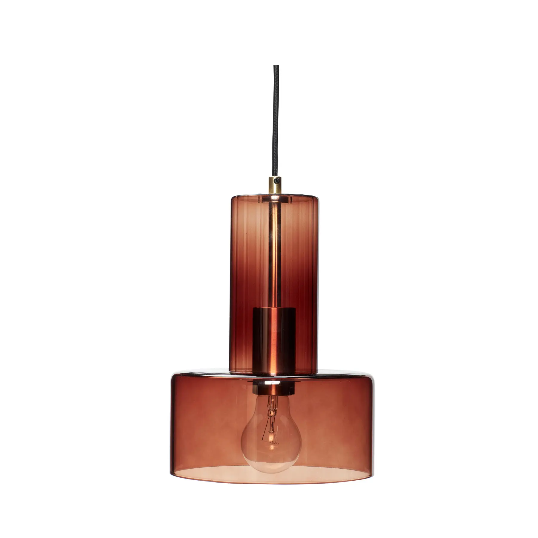 Hübsch Brown - Pendant Ripple - Mouth Blown Glass - Image 4