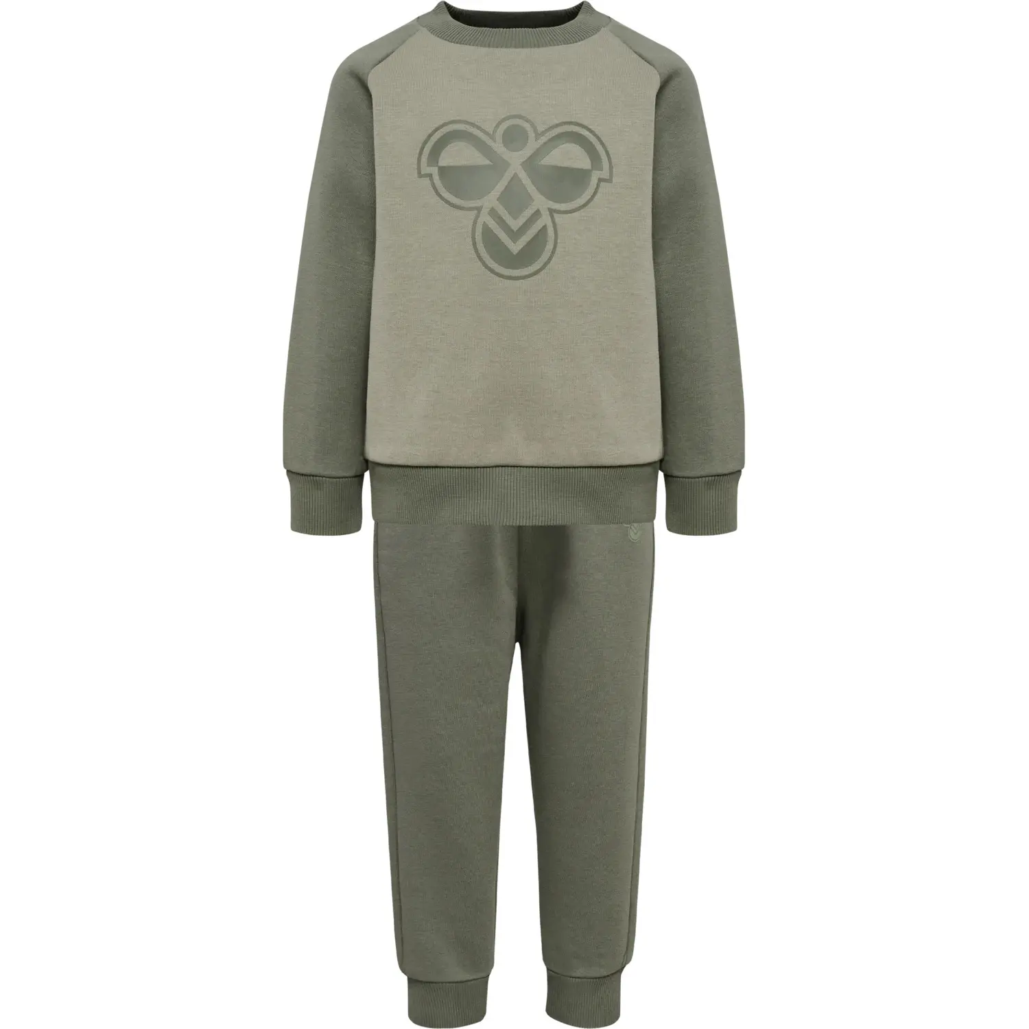 Hummel Unisex Kinder Gris Sweatshirt- Und Jogginghosen-Set Kinder