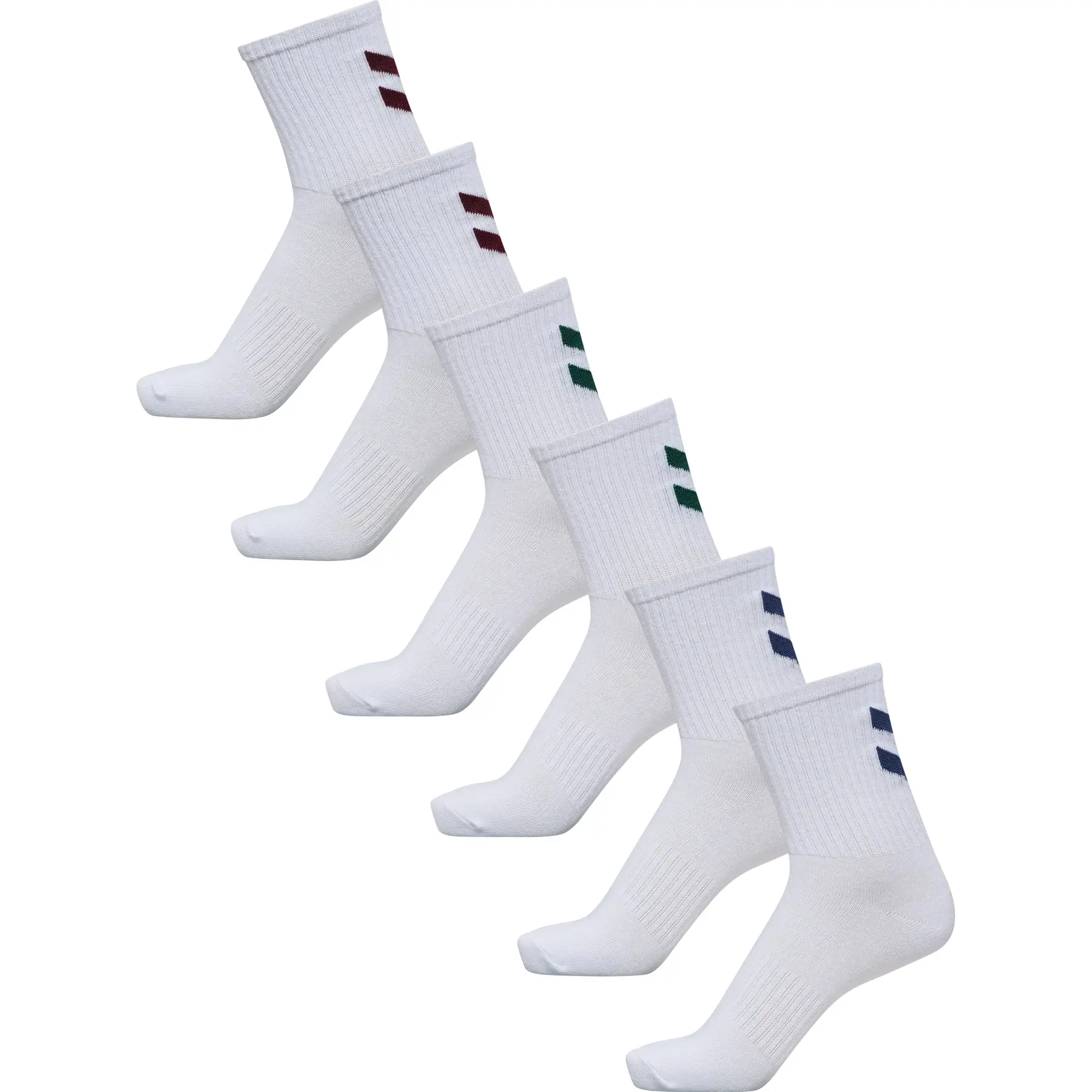 Gestreifte Socken Hummel Crew (x6)