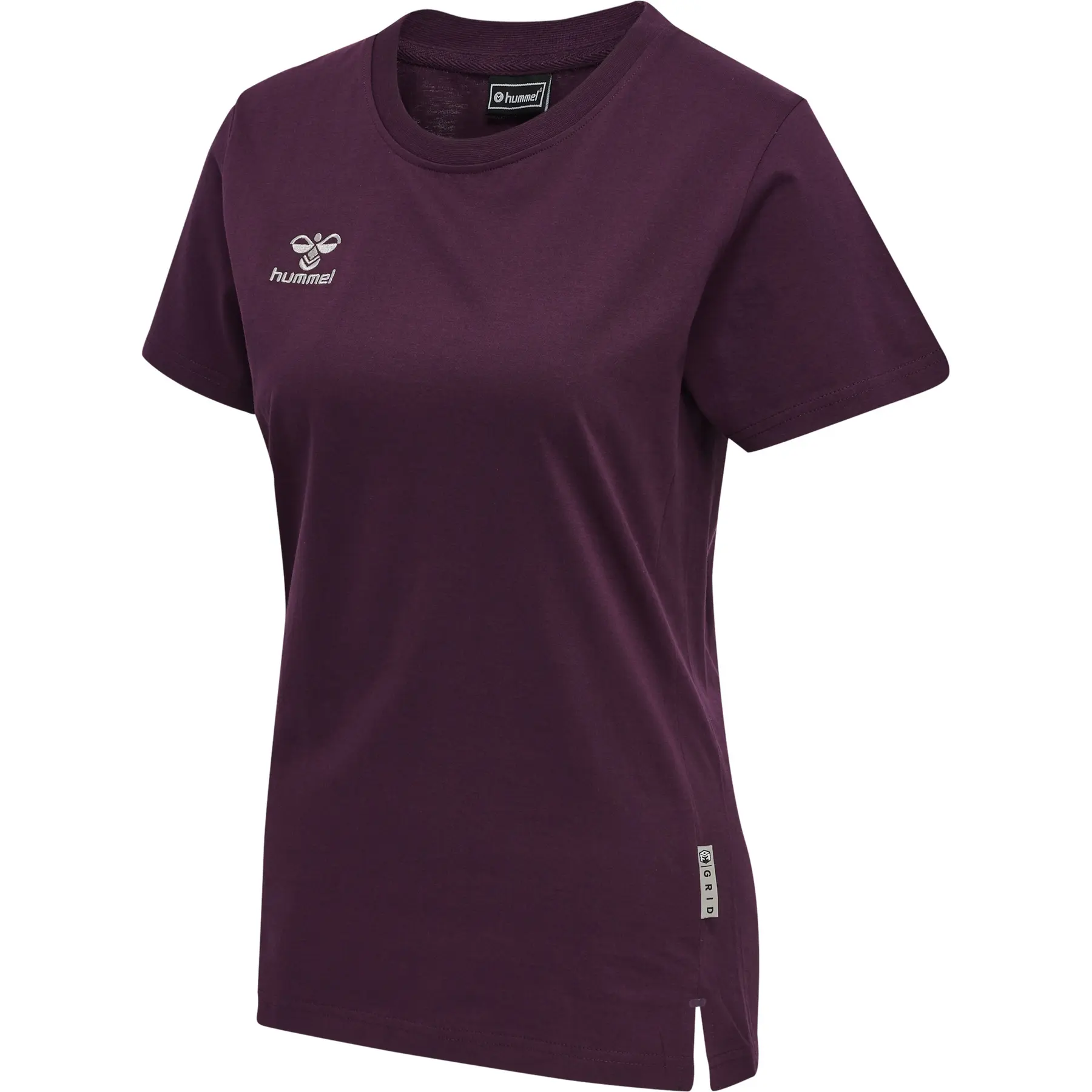 Maglietta donna in cotone Hummel Move Grid