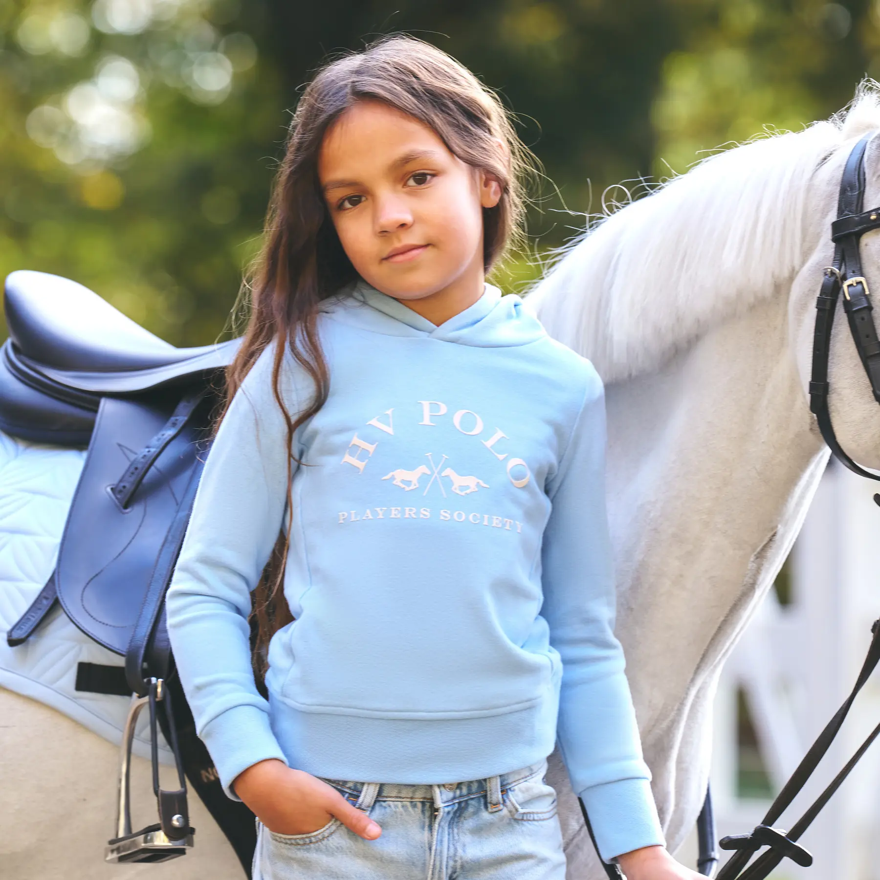 Sweatshirt à capuche enfant HV Polo Jewel