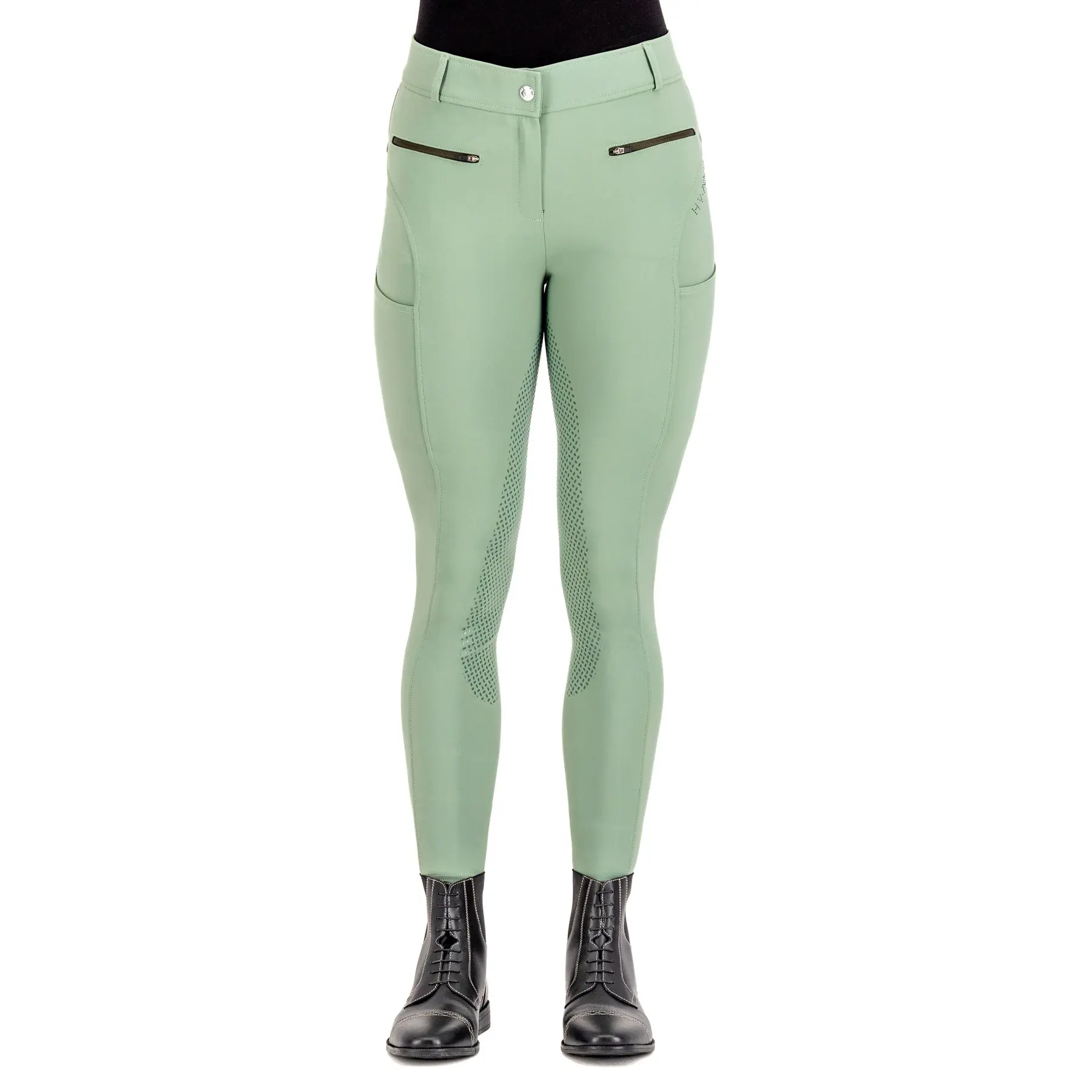 Pantaloni da equitazione full grip da donna HV Polo Favourite Sporty