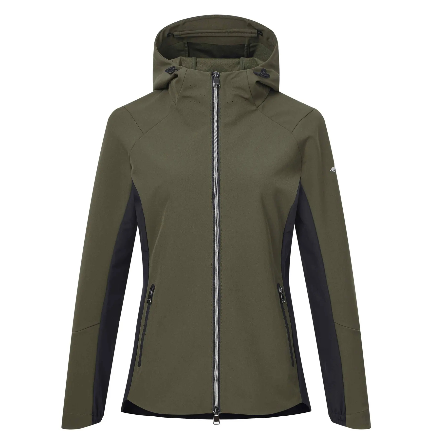 Giacca da equitazione tecnica con cappuccio full zip donna HV Polo Marinde