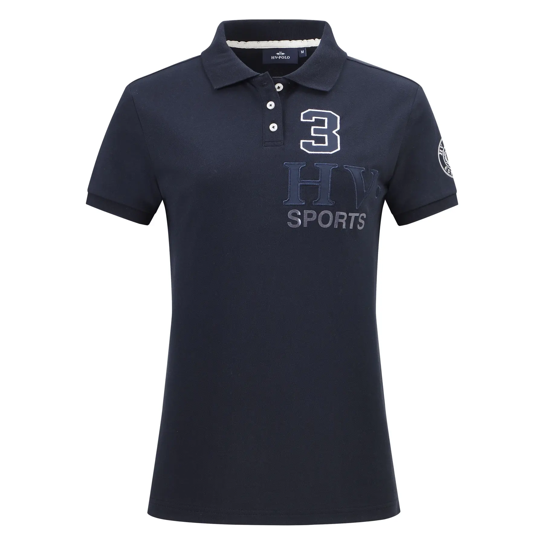 Hv Polo Damen Blau Reitpolo Favourite