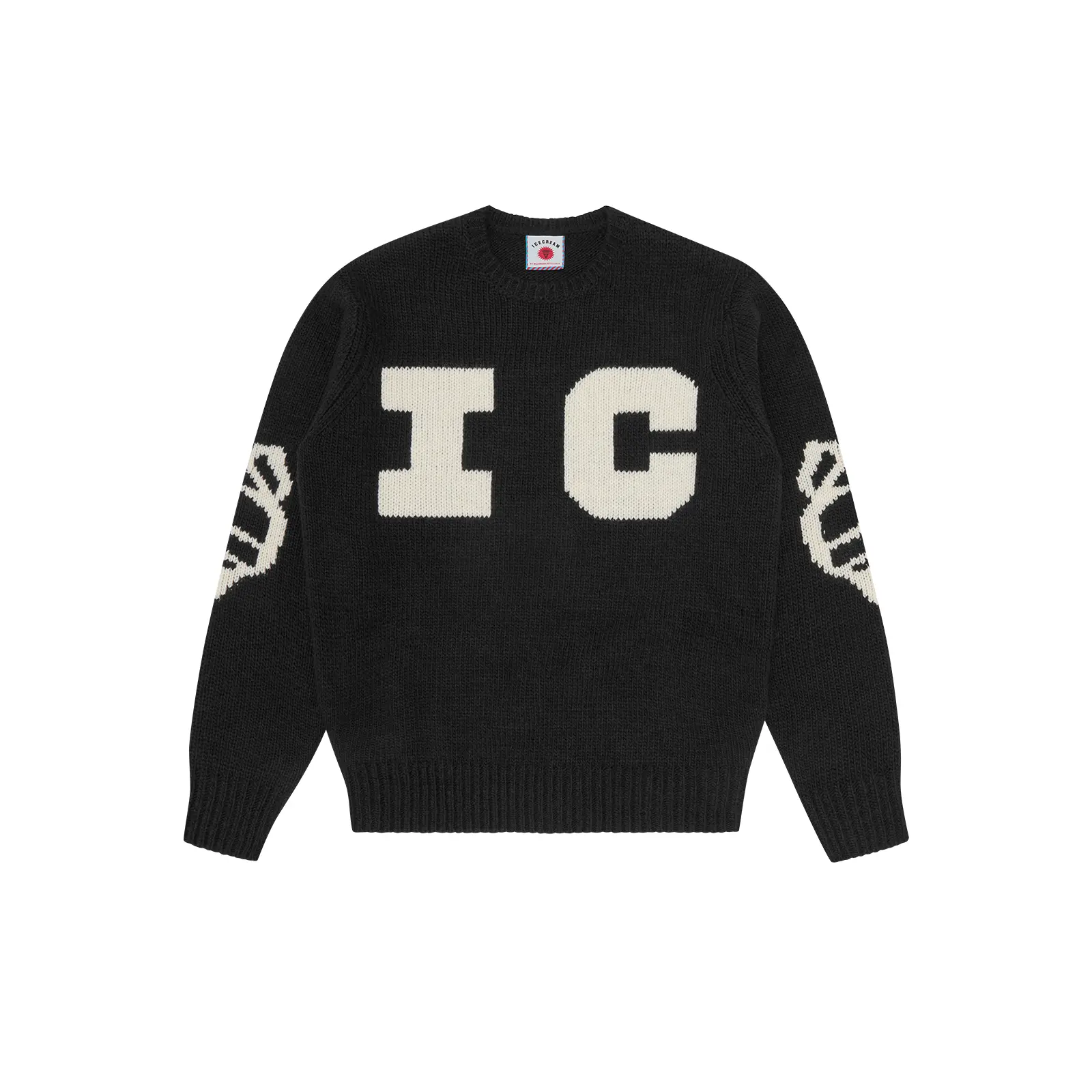 Pullover mit Rundhalsausschnitt Icecream Knitted Dog