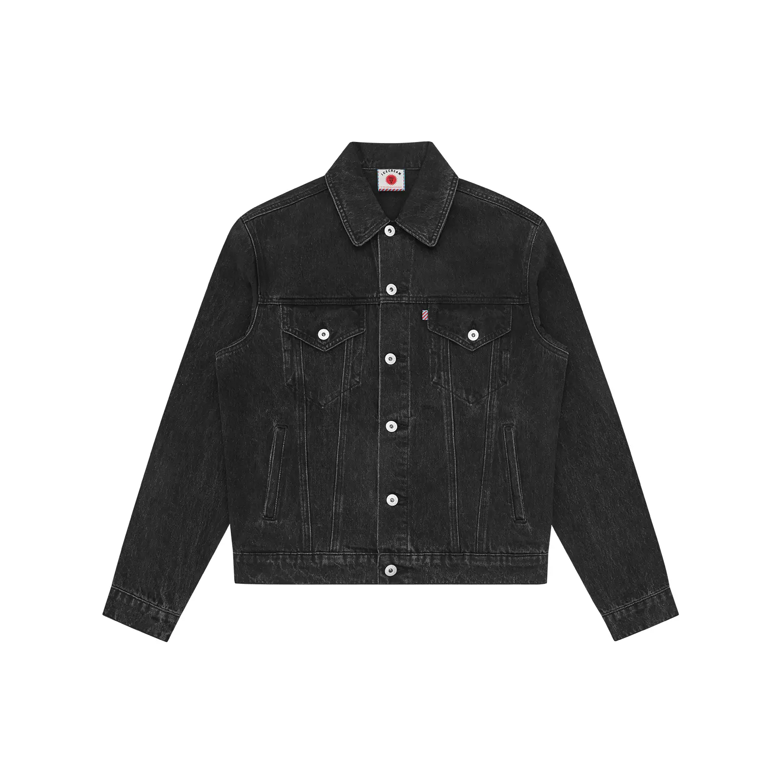 Jeansjacke Icecream Trucker Spray Paint Dog