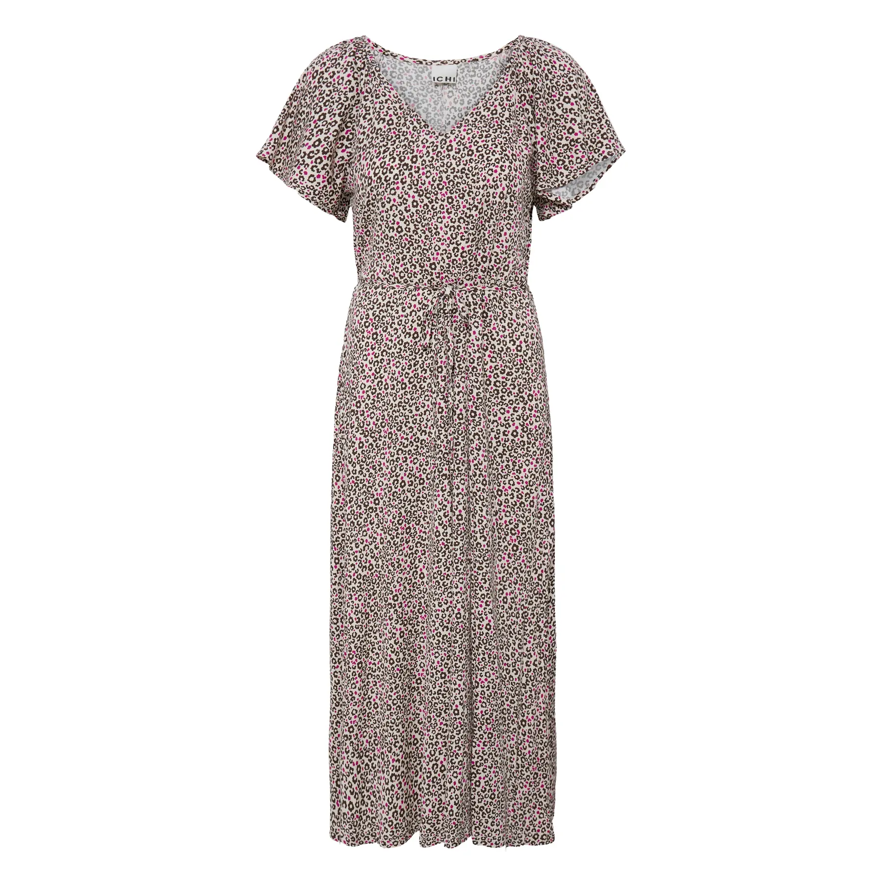 Ichi Damen Beige Kleid Ihaya Dr4