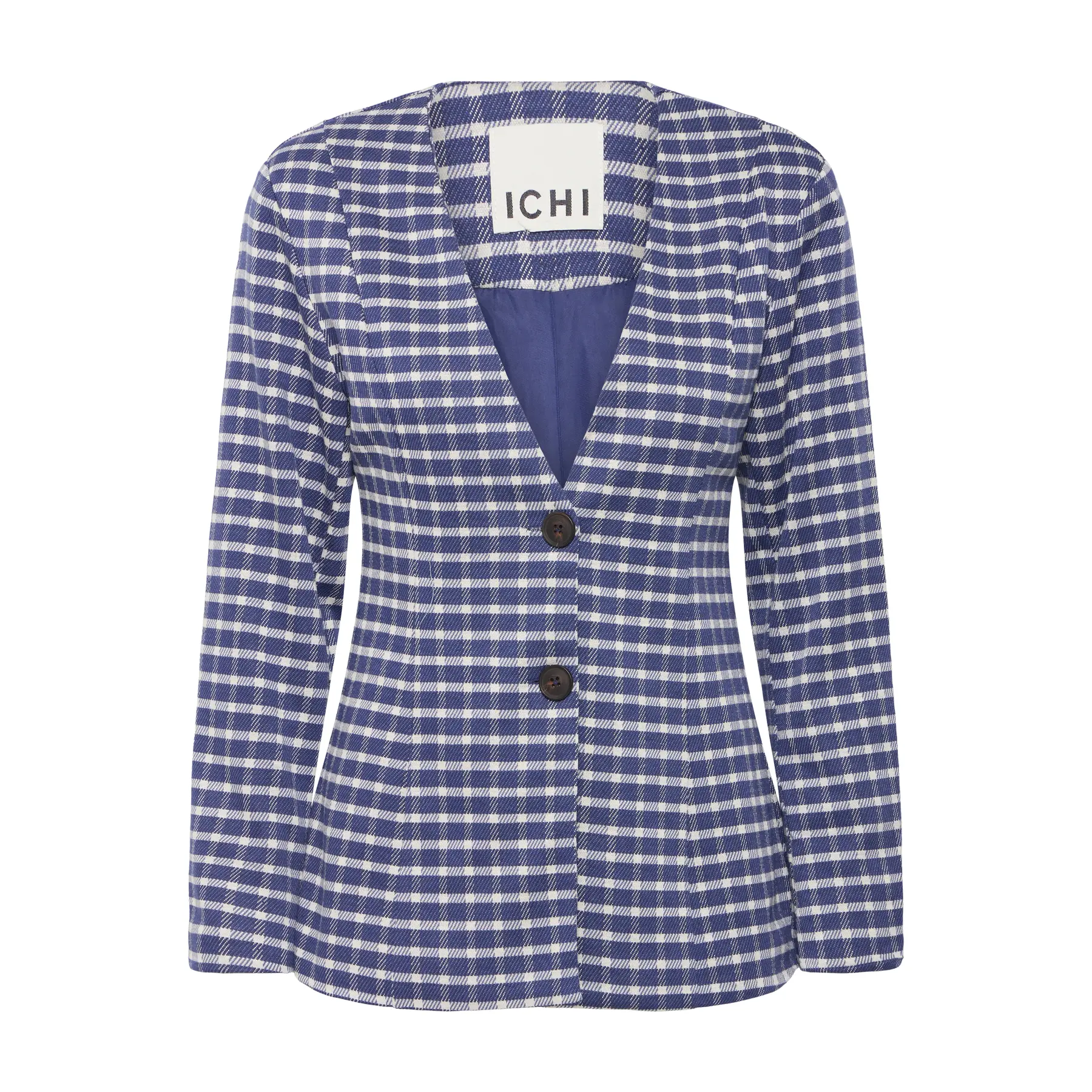 Blazer a quadri donna Ichi Kate 2