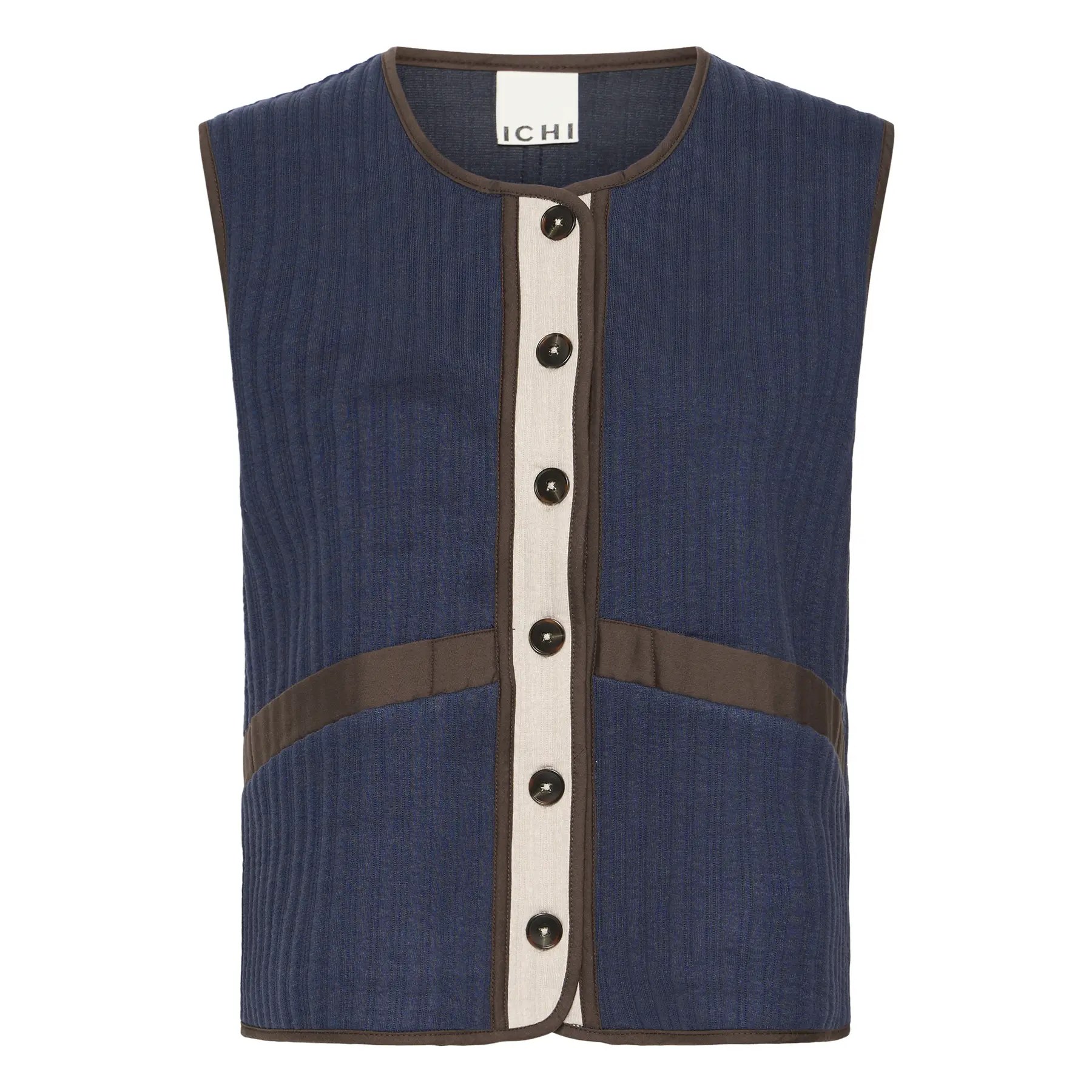 Veste sans manche femme Ichi IHXellie Veste sans manche femme Ichi IHXellie