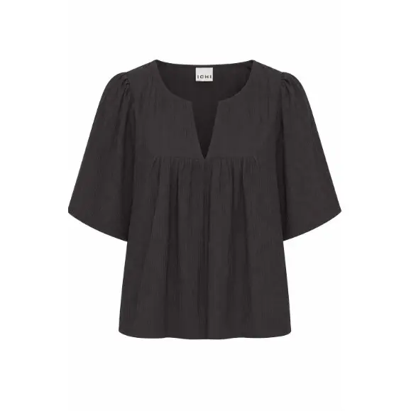 Bluse, kurzärmelig, Damen Ichi Ihlifana Ss