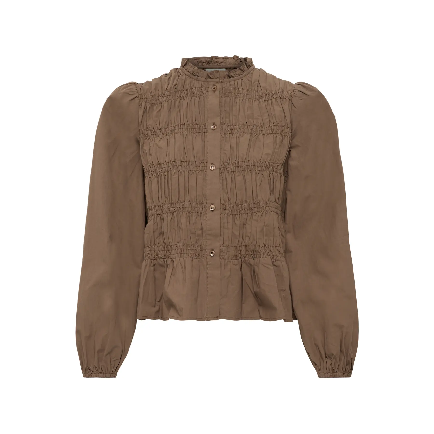 Ichi Damen Marron Langärmelige Bluse, Ihxnobia