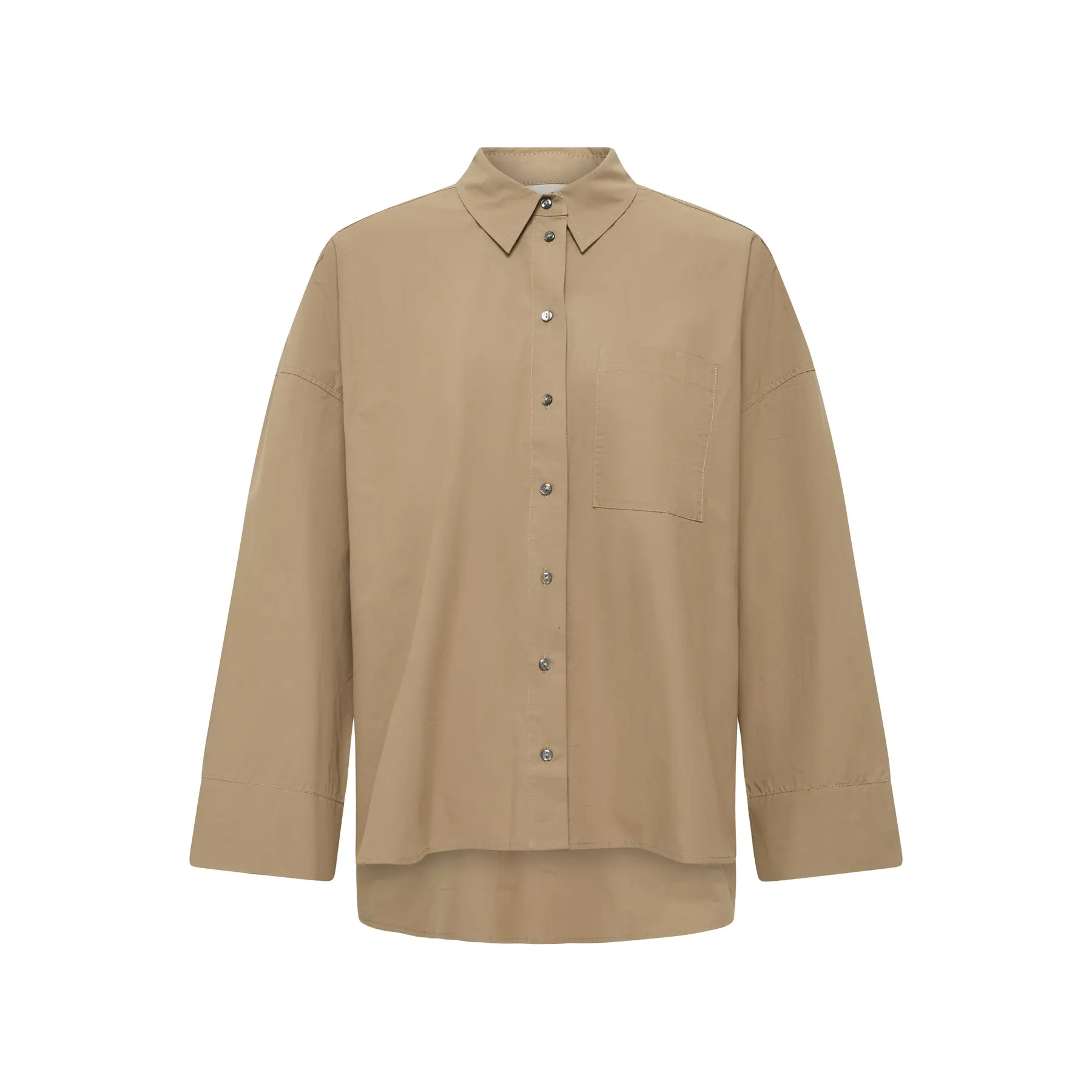 Chemise oversize manches longues femme Ichi Xnira Sh
