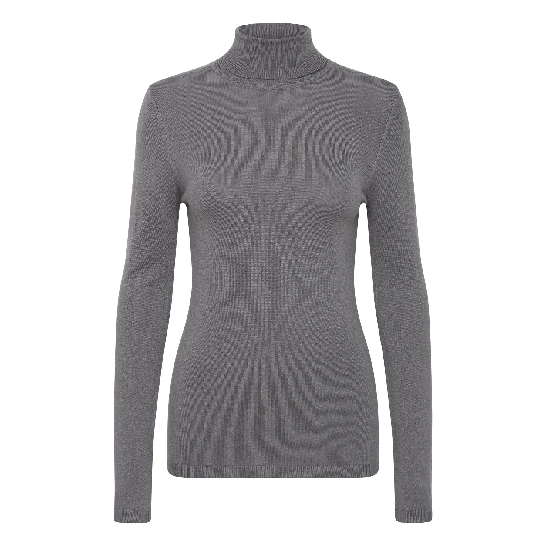 Pull col roulé femme Ichi Mafa - Gris