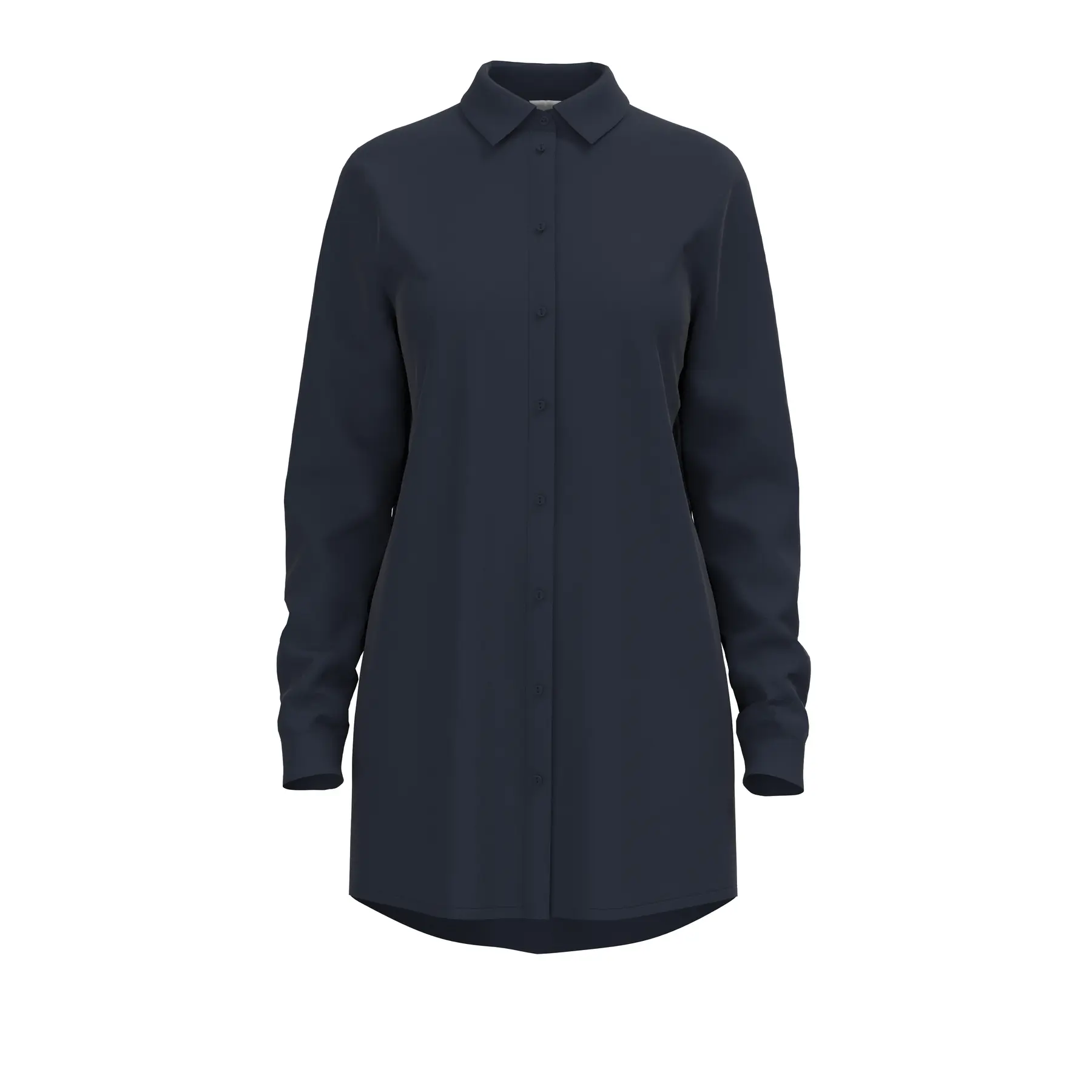 Ichi Women's Blue Long Blouse Woman Main