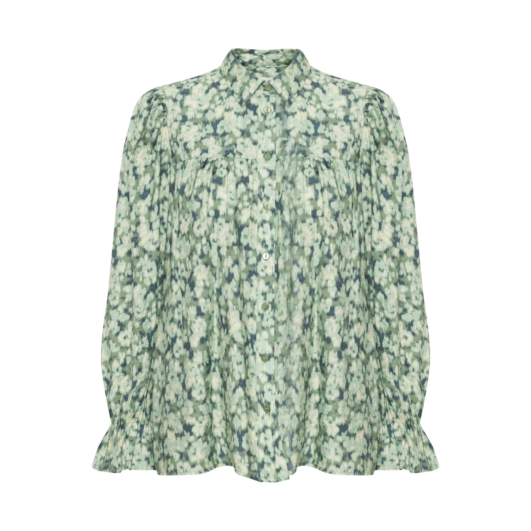 Langarm-Bluse Damen Ichi Uniqua