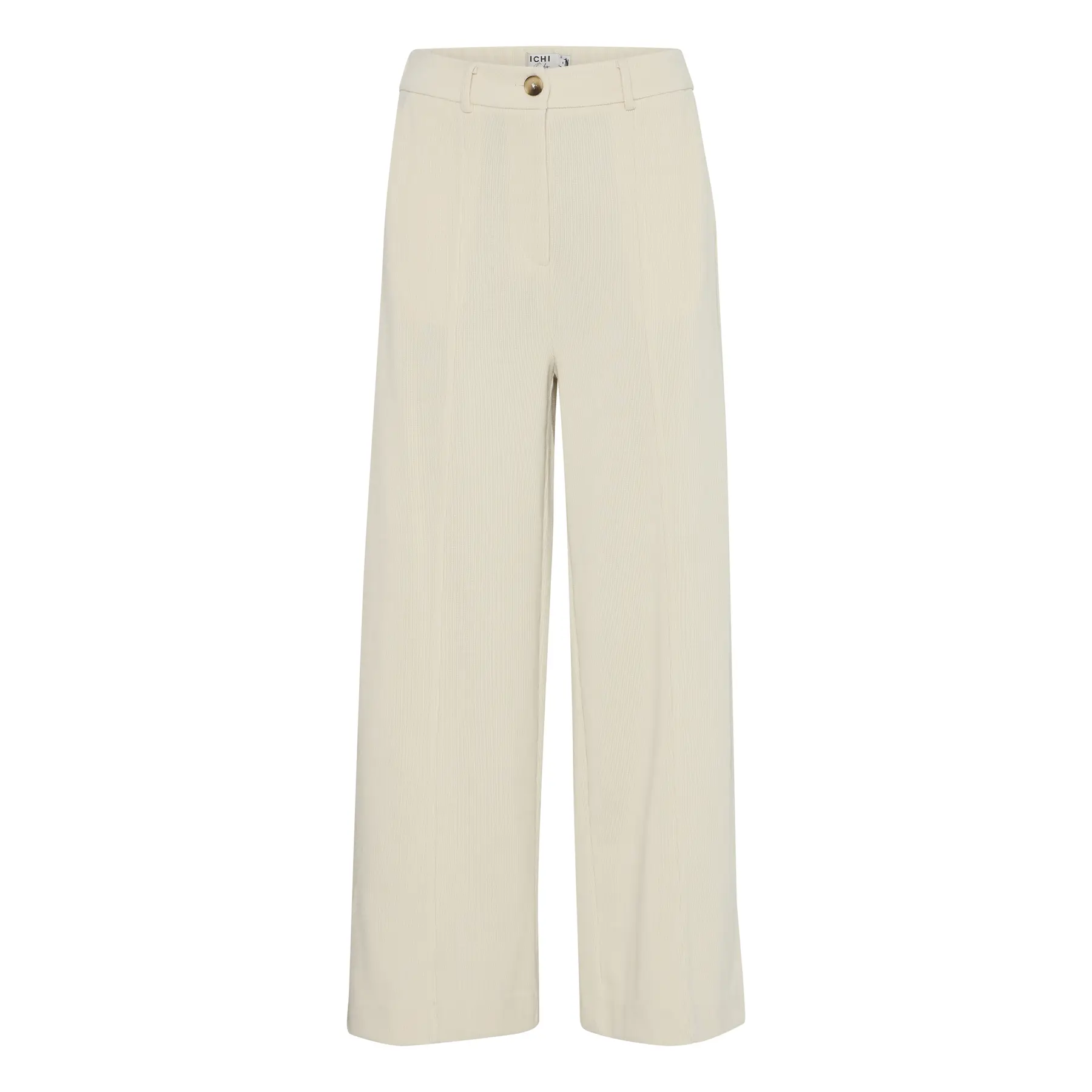 Pantaloni da donna a gamba larga in velluto a coste Ichi Kate Corduroy