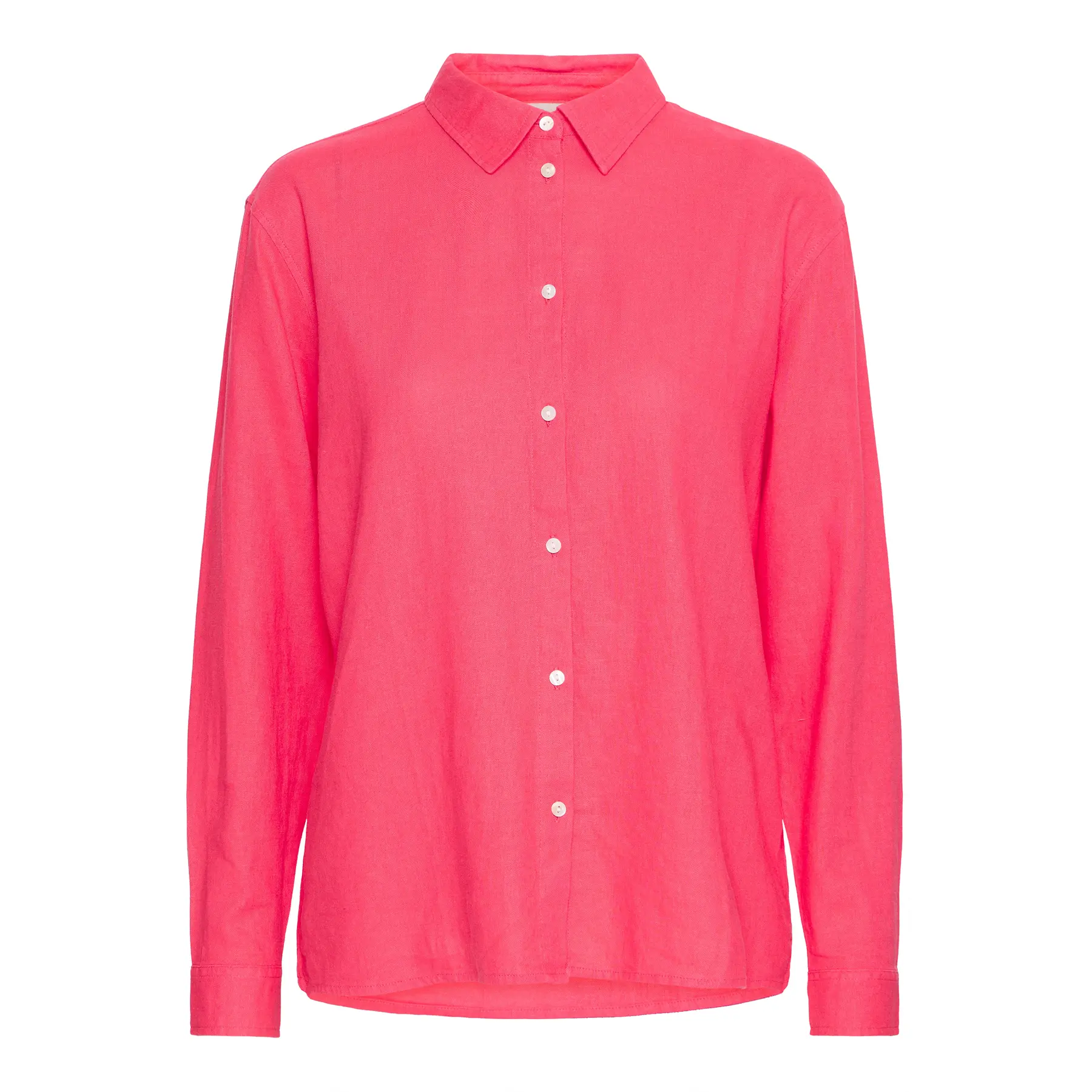 Ichi Women's Pink Woman's Shirt Linno